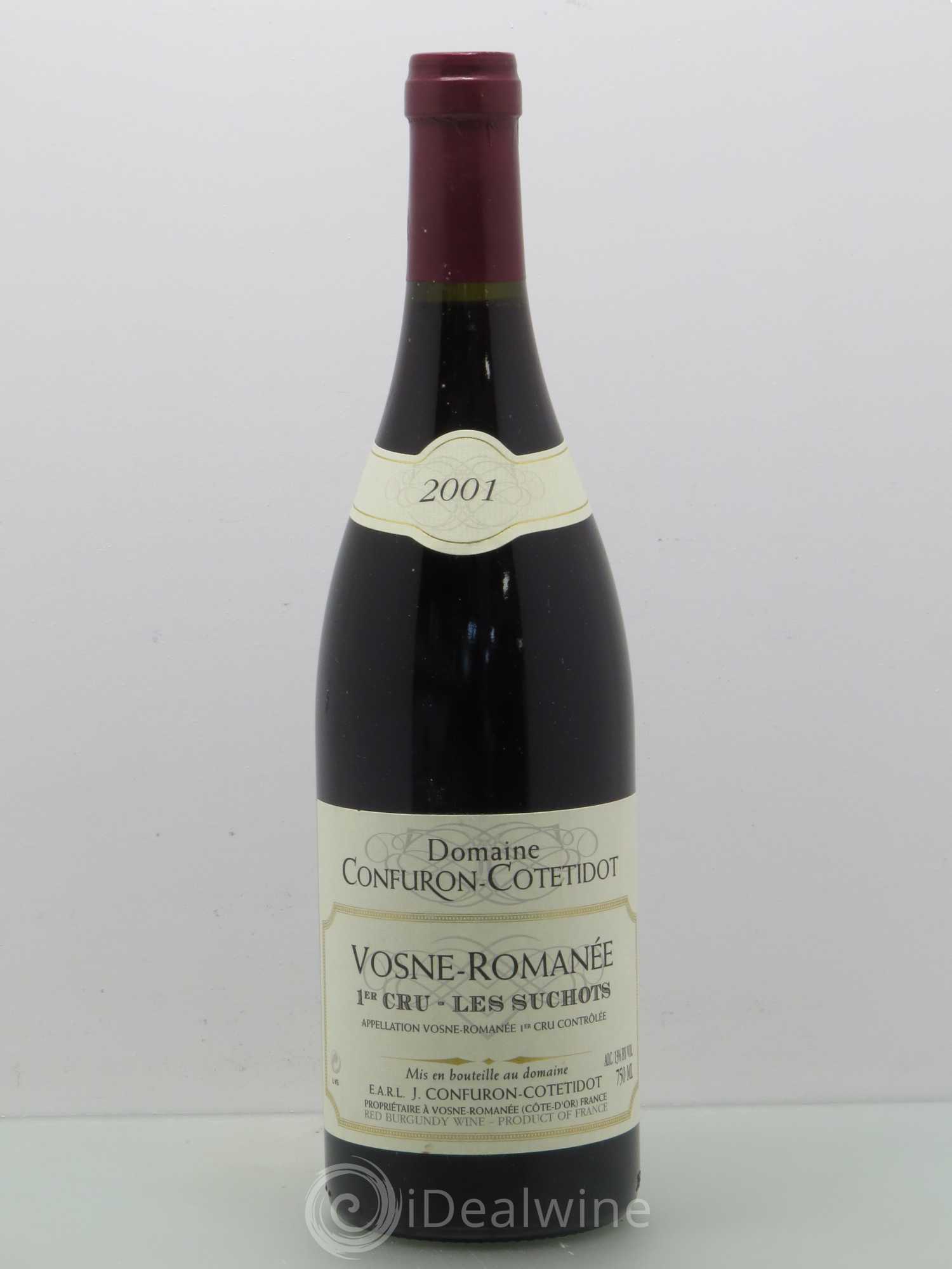 Vosne-Romanée 1er Cru Les Suchots Confuron-Cotetidot 2001 - Lot de 1 bouteille - 0