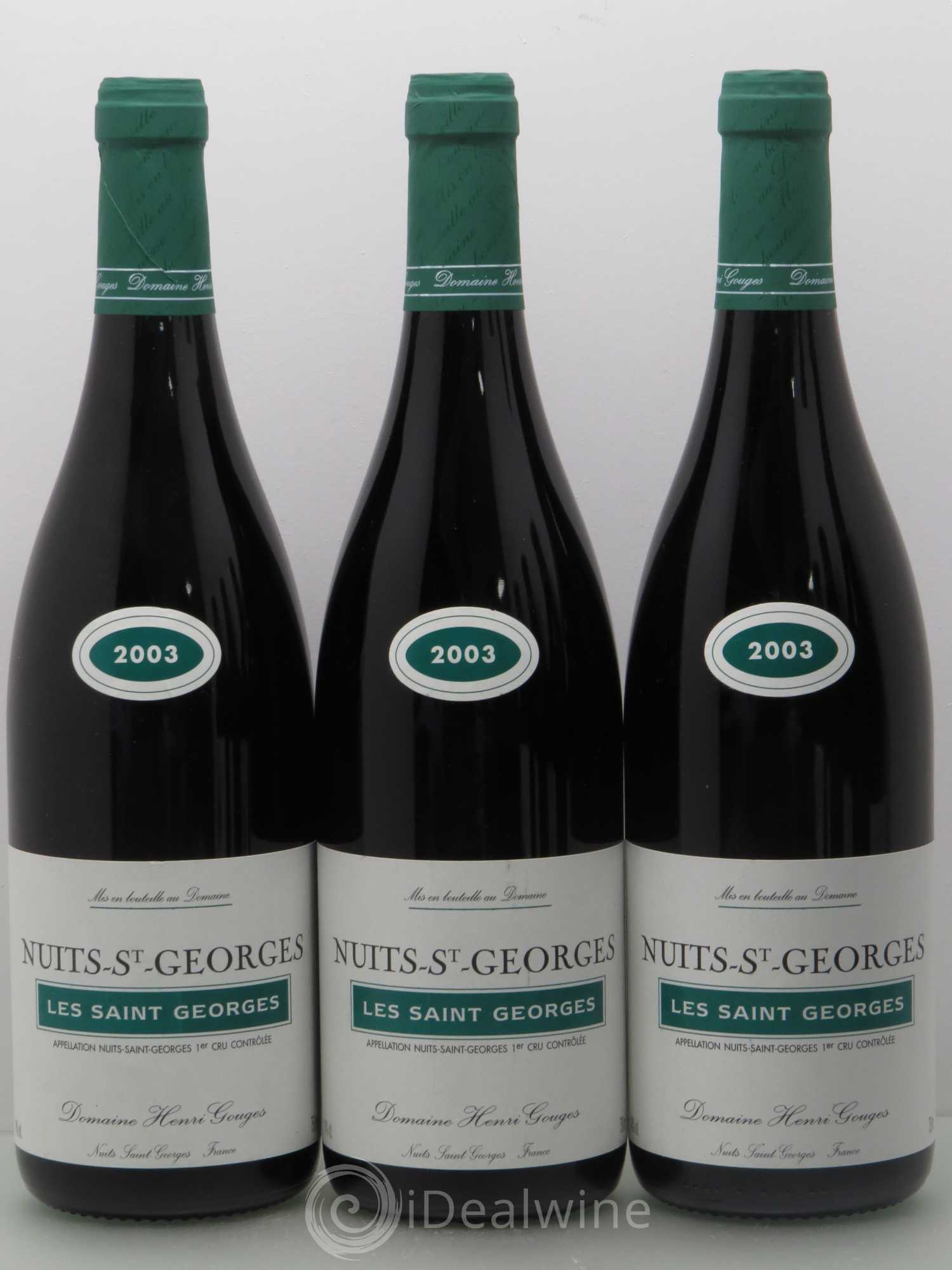 Nuits-Saint-Georges 1er Cru Les Saints Georges Henri Gouges 2003 - Lot de 6 bouteilles - 1