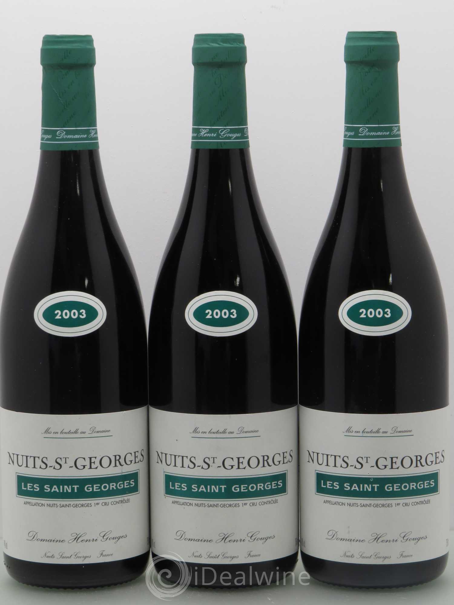 Nuits-Saint-Georges 1er Cru Les Saints Georges Henri Gouges 2003 - Lot de 6 bouteilles - 2