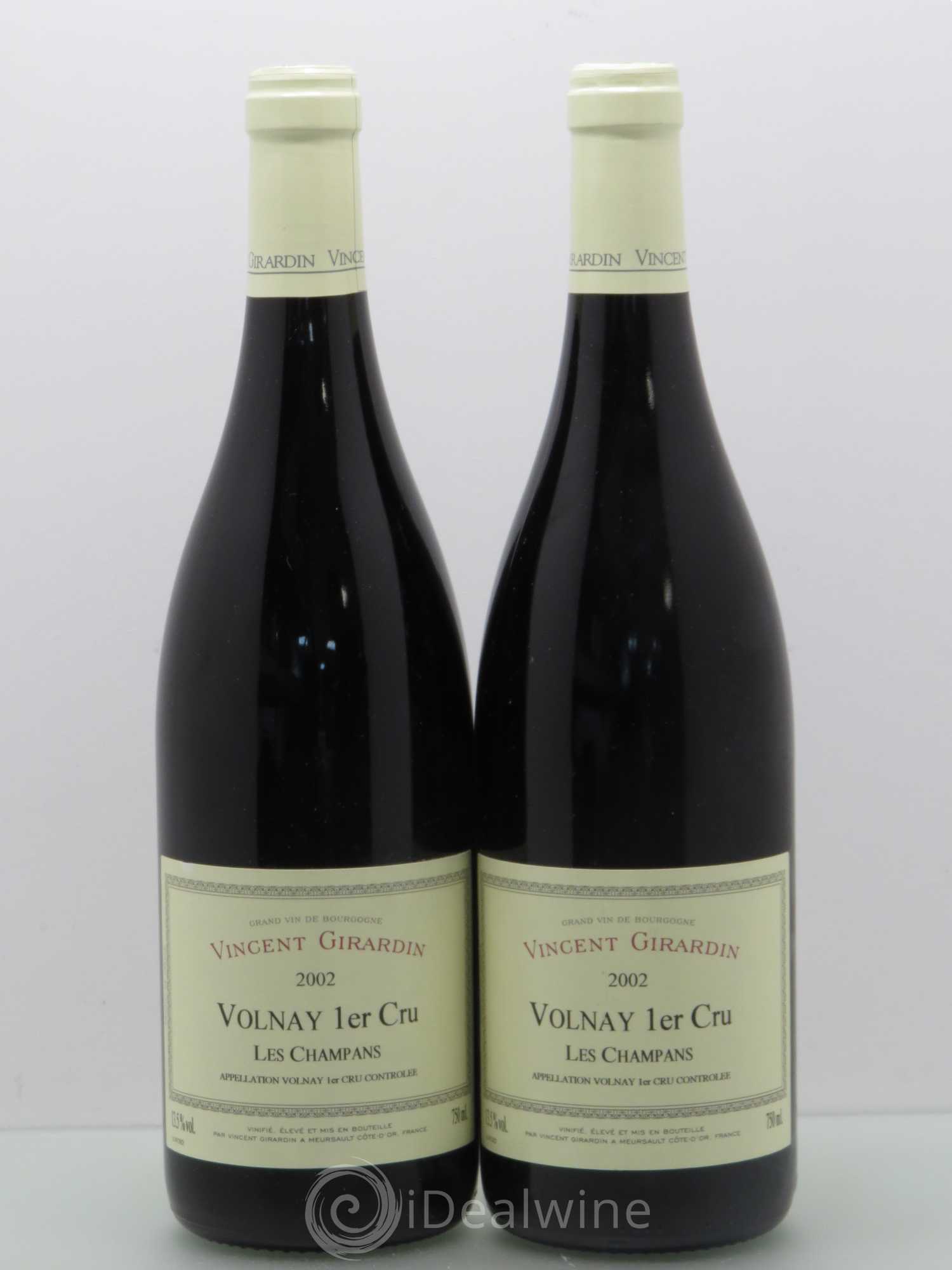 Volnay 1er Cru Champans Vincent Girardin 2002 - Posten von 2 Flaschen - 0