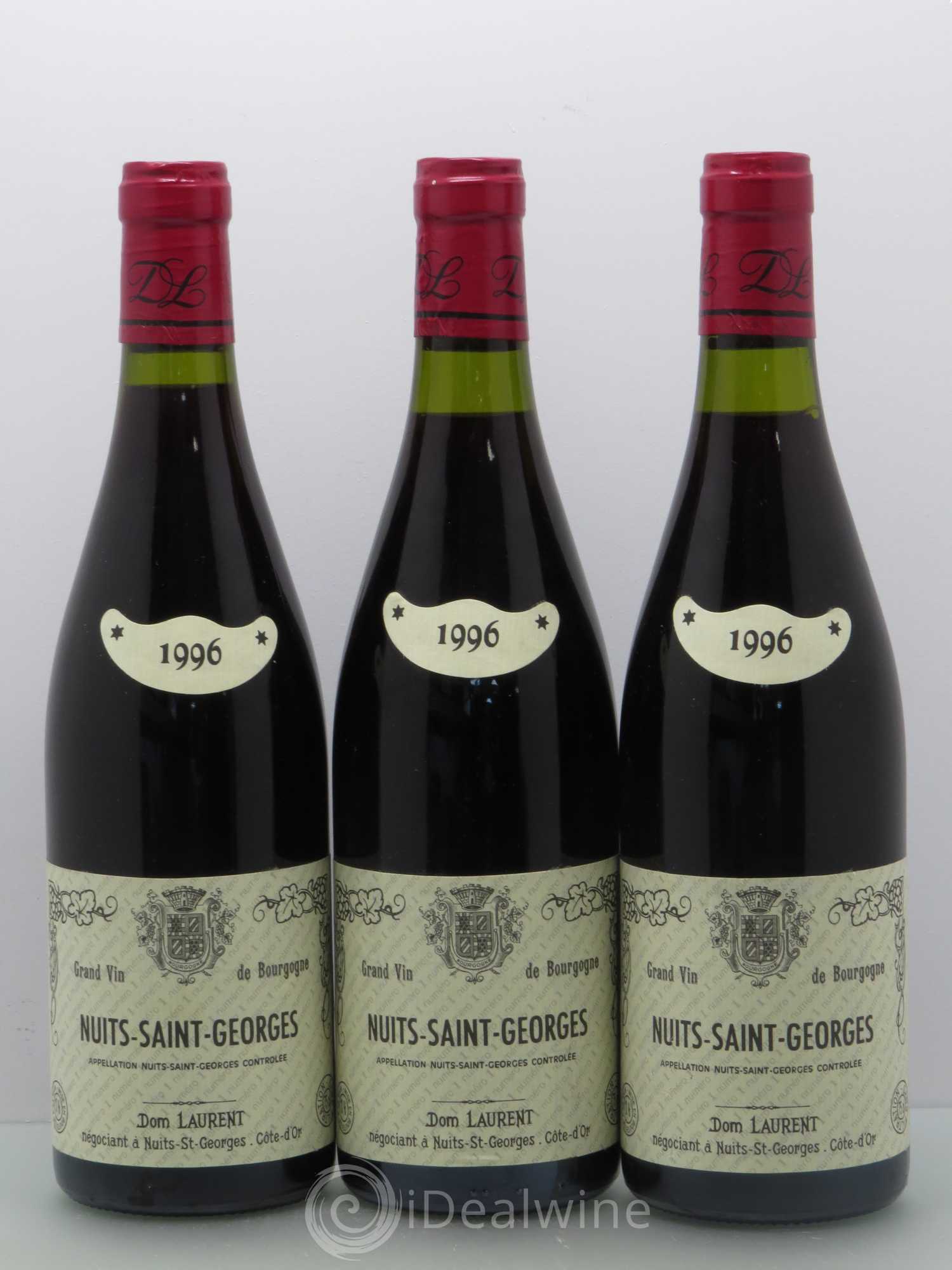 Nuits-Saint-Georges Numero 1 D. Laurent 1996 - Posten von 3 Flaschen - 0