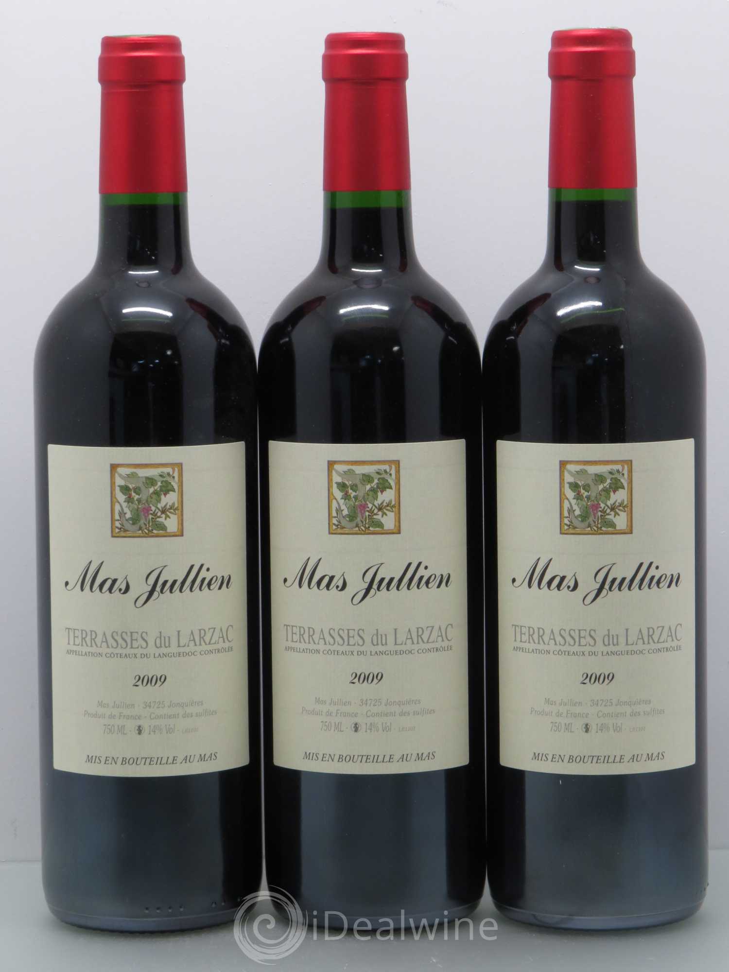 Terrasses du Larzac Mas Jullien Olivier Jullien 2009 - Lot de 6 bouteilles - 1
