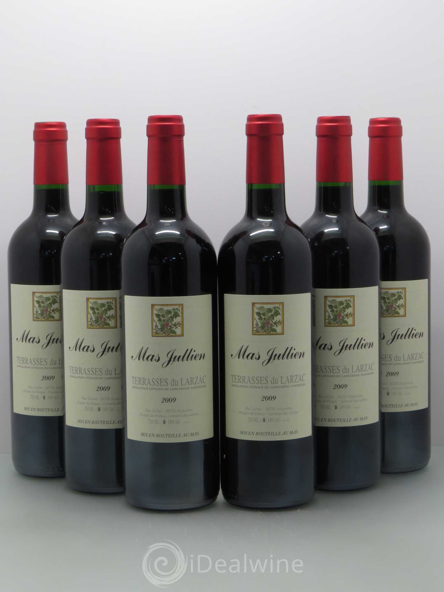 Terrasses du Larzac Mas Jullien Olivier Jullien 2009 - Lot de 6 bouteilles - 0