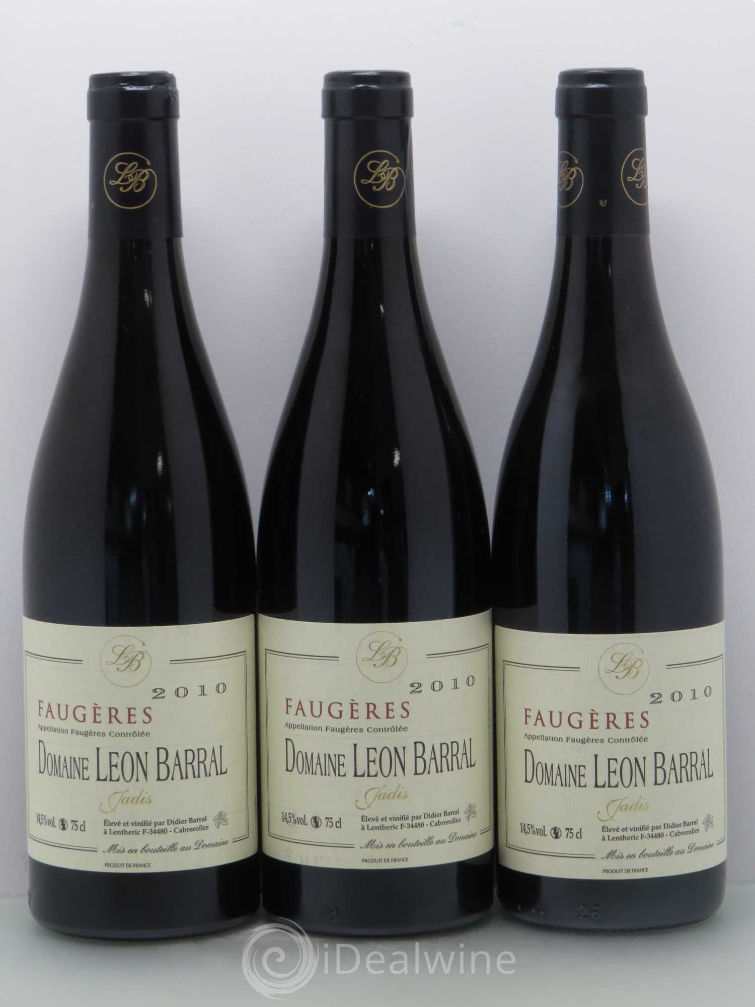 Faugères Jadis Domaine Léon Barral 2010 - Lot de 6 bouteilles - 2