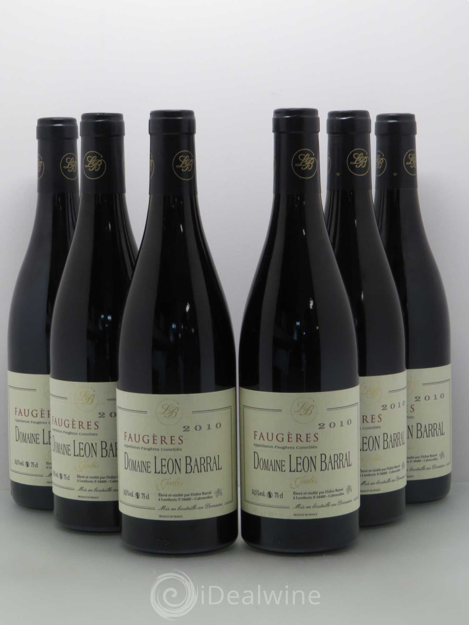 Faugères Jadis Domaine Léon Barral 2010 - Lot de 6 bouteilles - 0