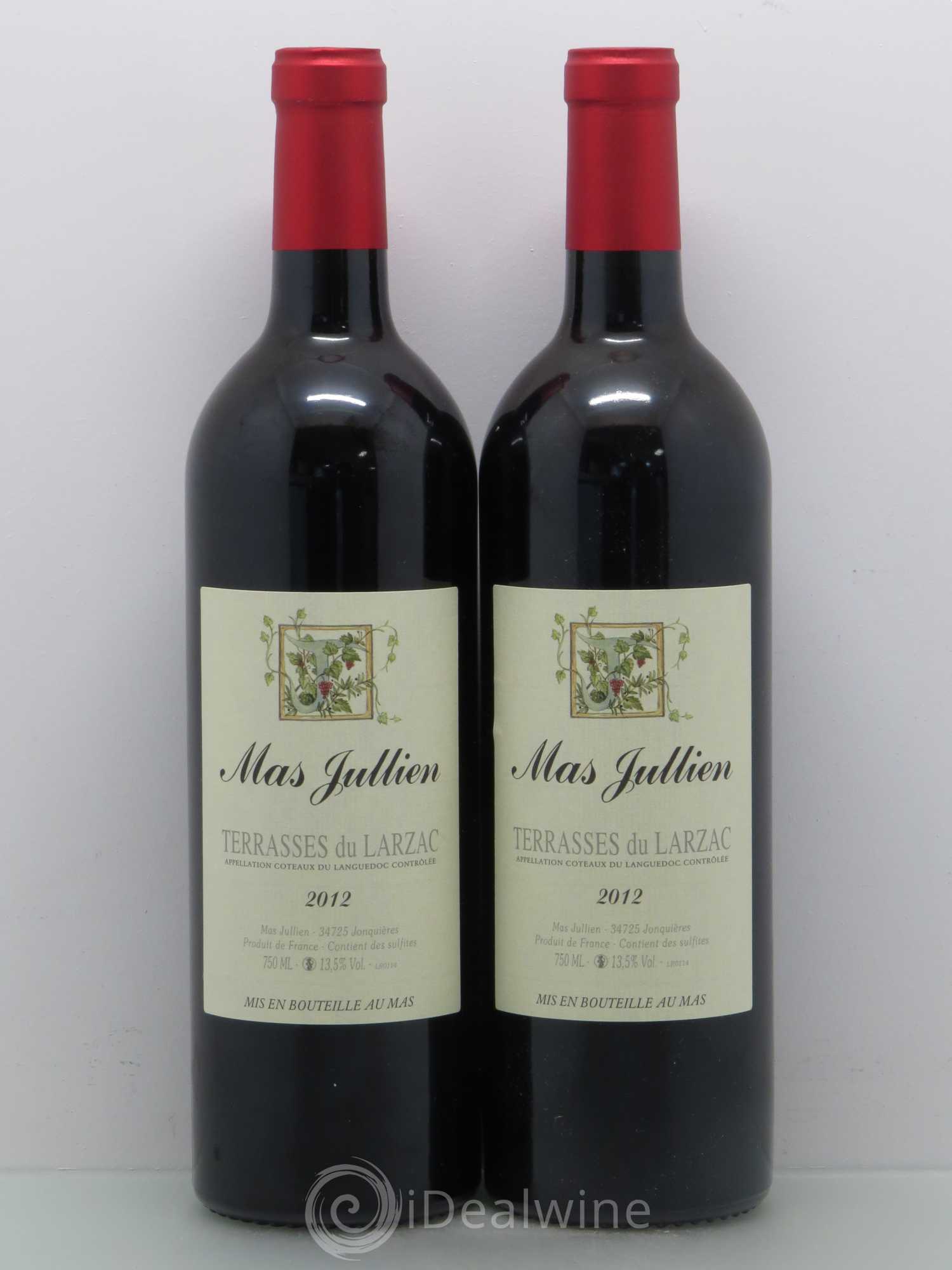 Terrasses du Larzac Mas Jullien Olivier Jullien 2012 - Lot de 2 bouteilles - 0