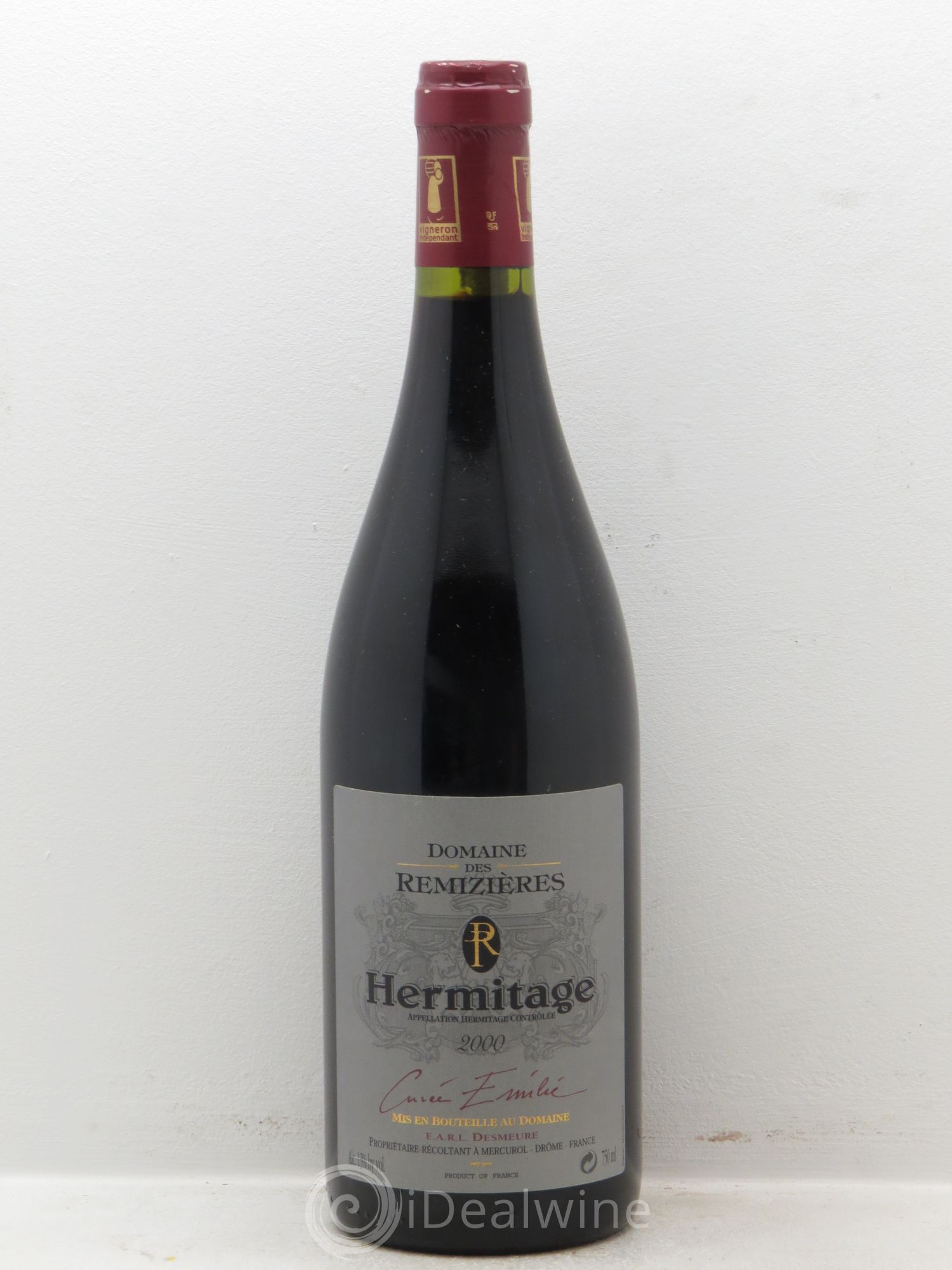 Hermitage Cuvée Emilie Rémizières (Domaine des) 2000 - Lot de 1 bouteille - 0