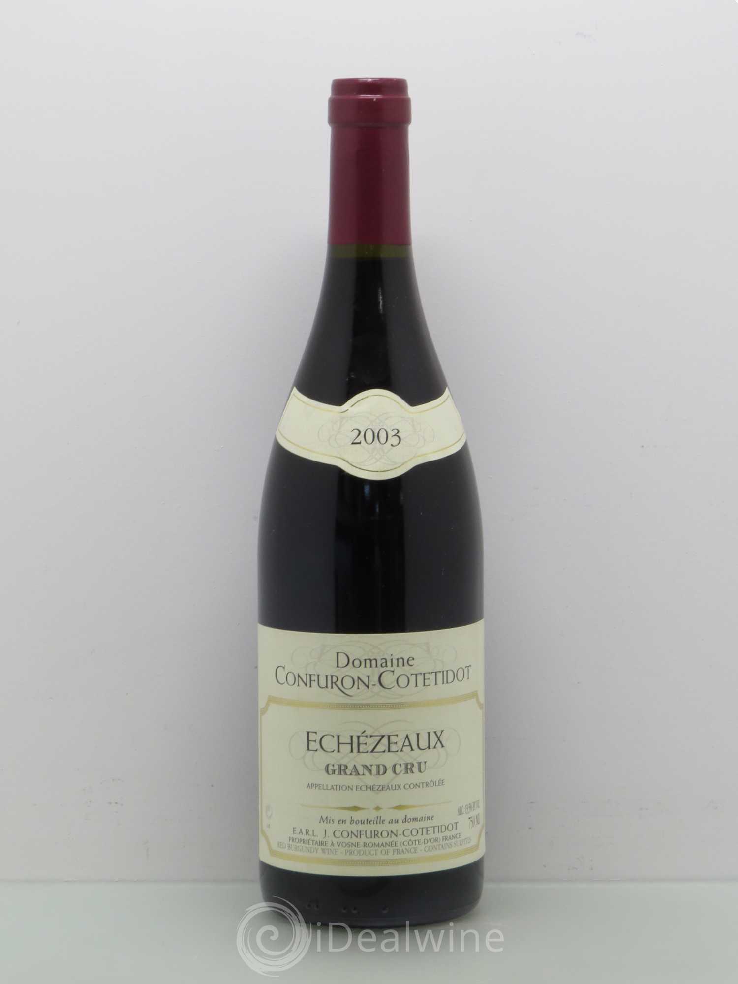 Echezeaux Grand Cru Confuron-Cotetidot 2003 - Lot de 1 bouteille - 0
