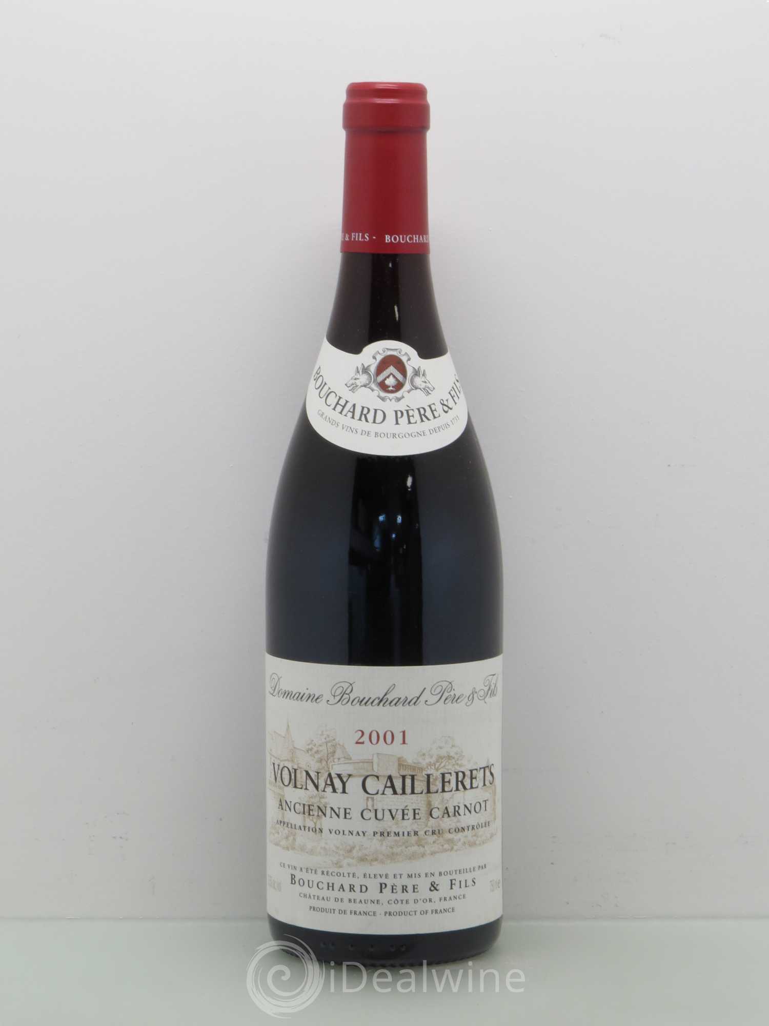 Volnay 1er Cru Caillerets - Ancienne Cuvée Carnot Bouchard Père & Fils 2001 - Lot de 1 bouteille - 0
