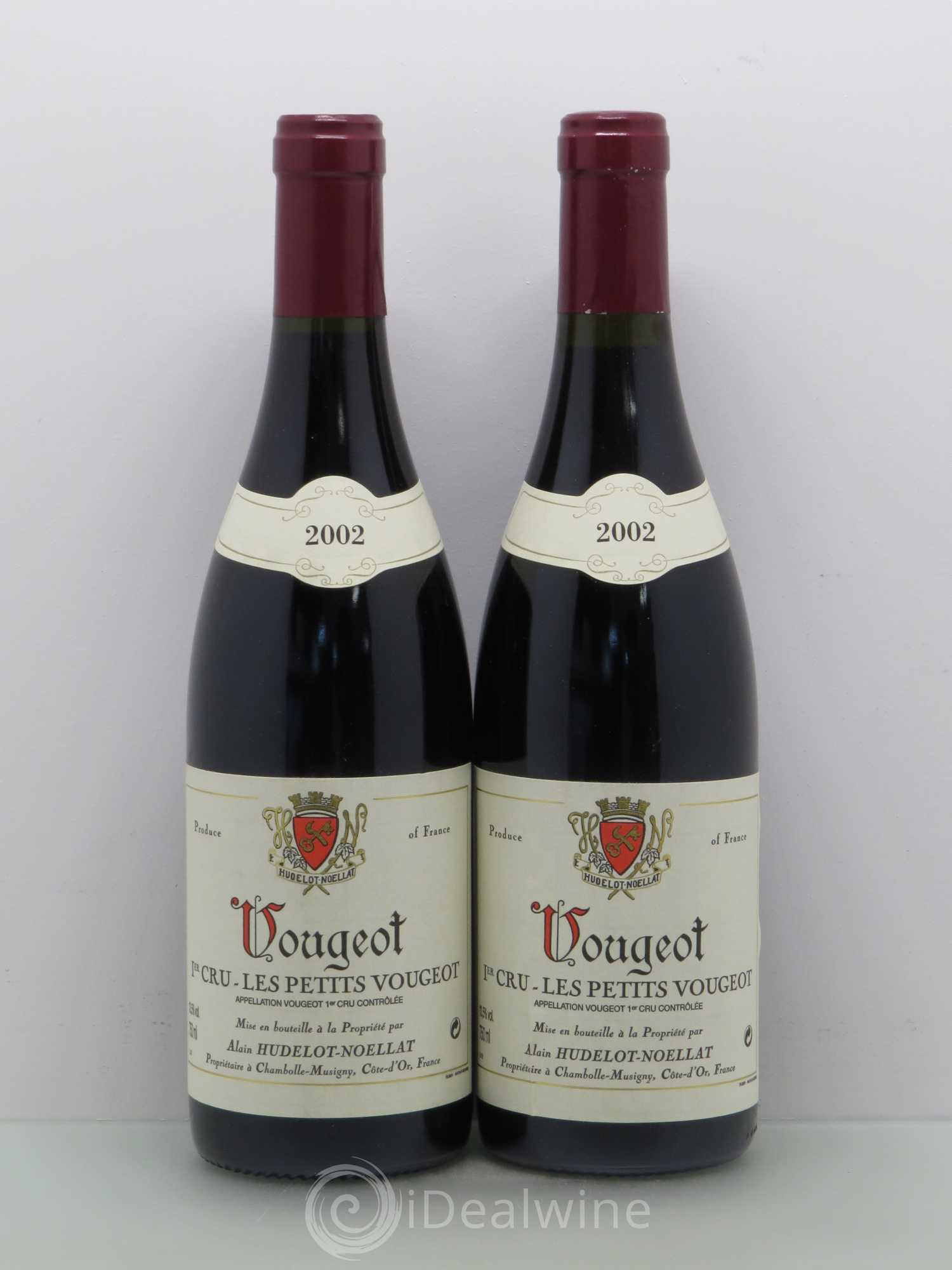 Vougeot 1er Cru Les Petits Vougeot Hudelot-Noëllat 2002 - Lot de 5 bouteilles - 2
