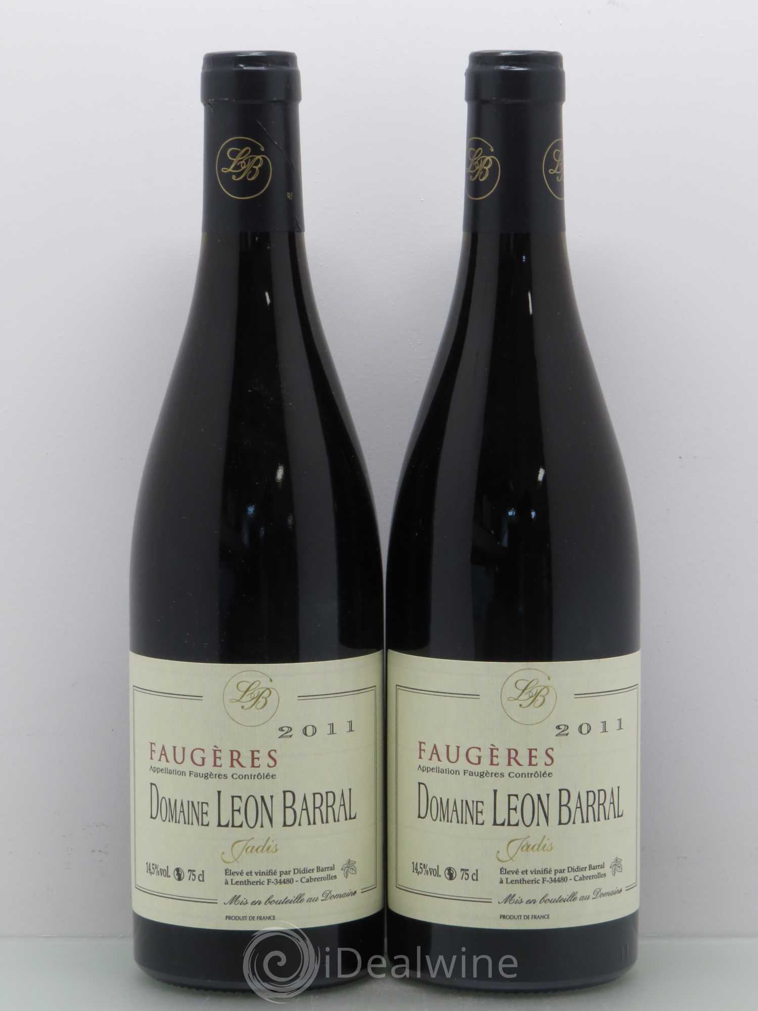 Faugères Jadis Domaine Léon Barral 2011 - Lot de 2 bouteilles - 0