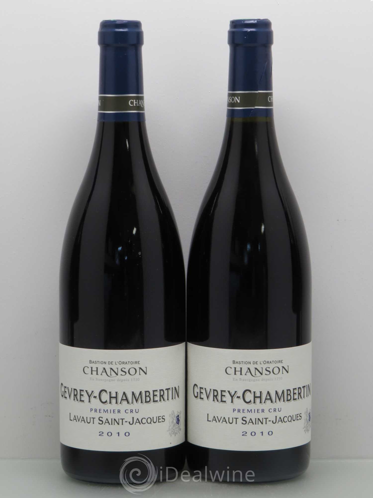 Gevrey-Chambertin 1er Cru Lavaux Saint Jacques Chanson 2010 - Posten von 4 Flaschen - 1
