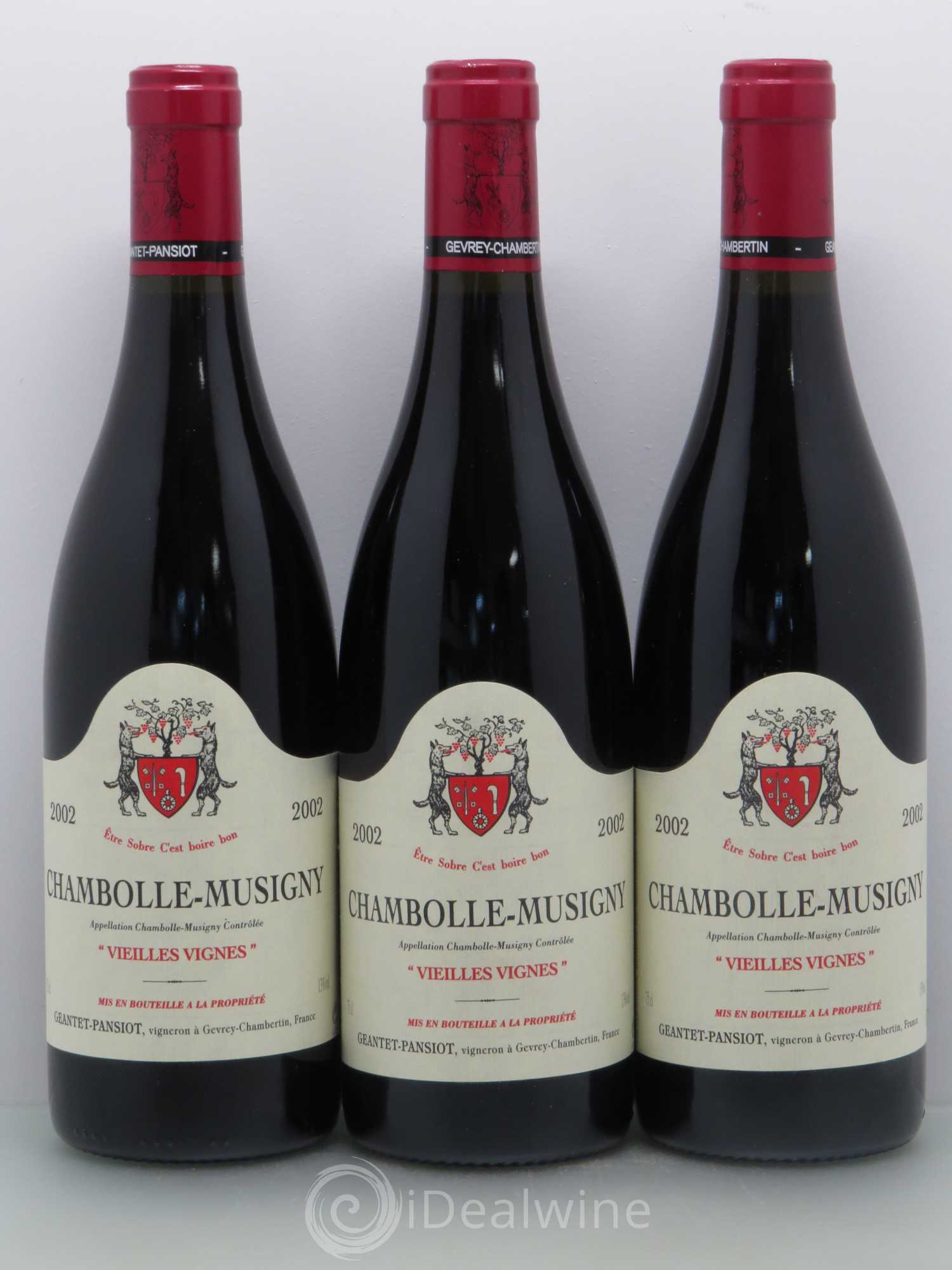Chambolle-Musigny Vieilles vignes Geantet-Pansiot 2002 - Lot de 6 bouteilles - 2