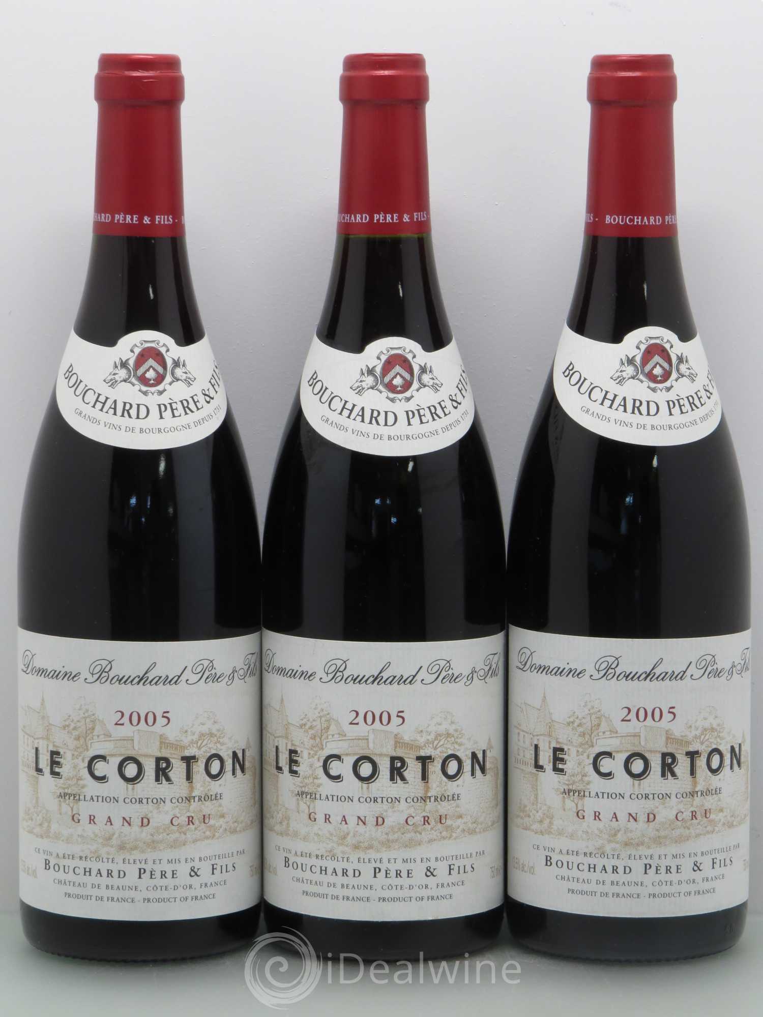 Corton Grand Cru Le Corton Bouchard Père & Fils 2005 - Lot de 3 bouteilles - 0