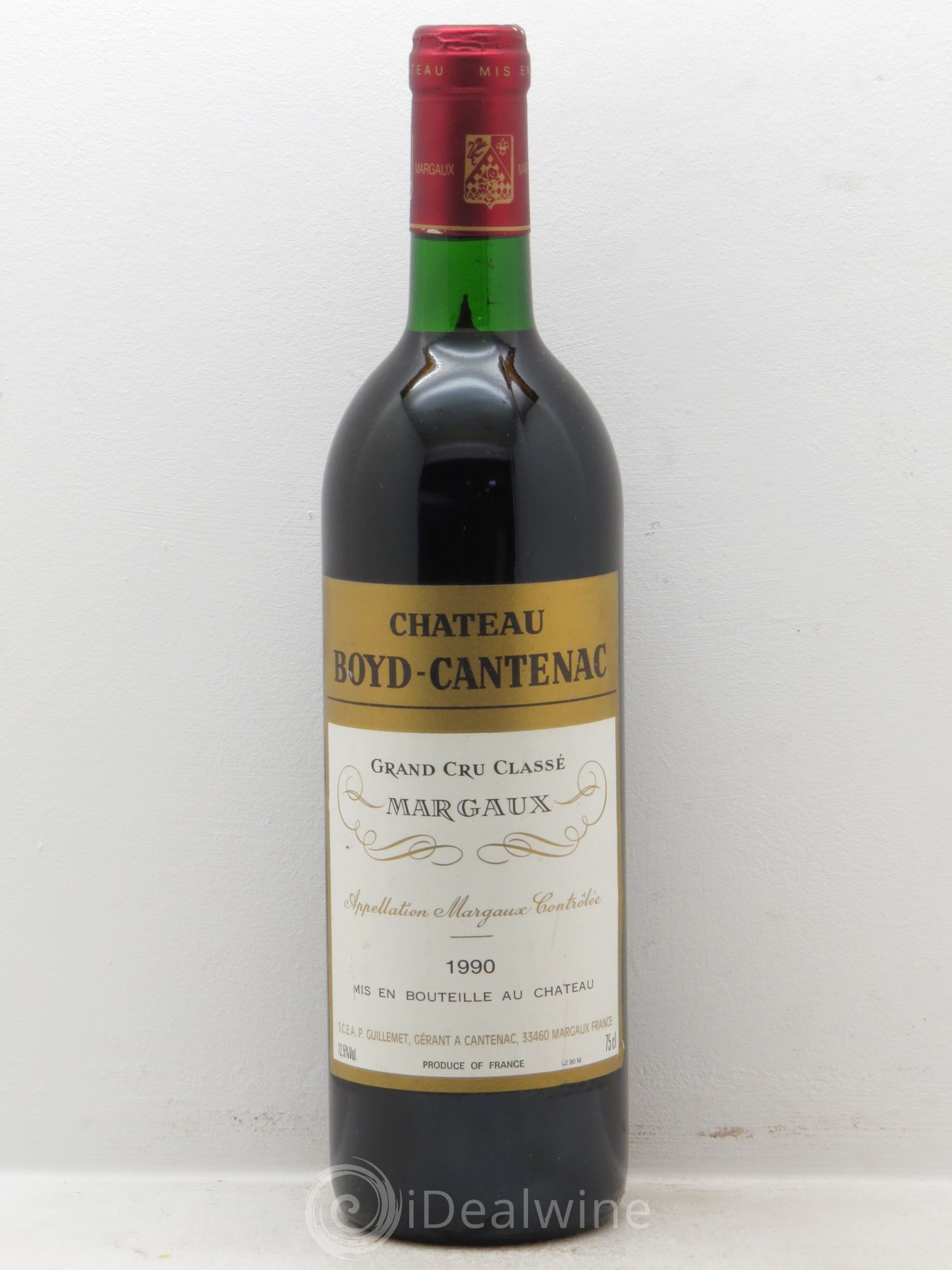 Château Boyd Cantenac 3ème Grand Cru Classé 1990 - Lot de 1 bouteille - 0