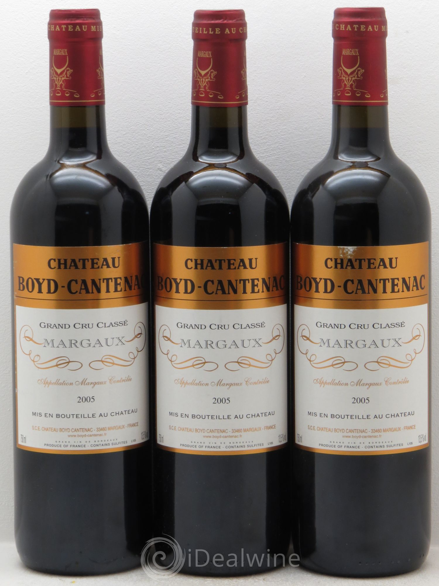 Château Boyd Cantenac 3ème Grand Cru Classé 2005 - Lot de 3 bouteilles - 0