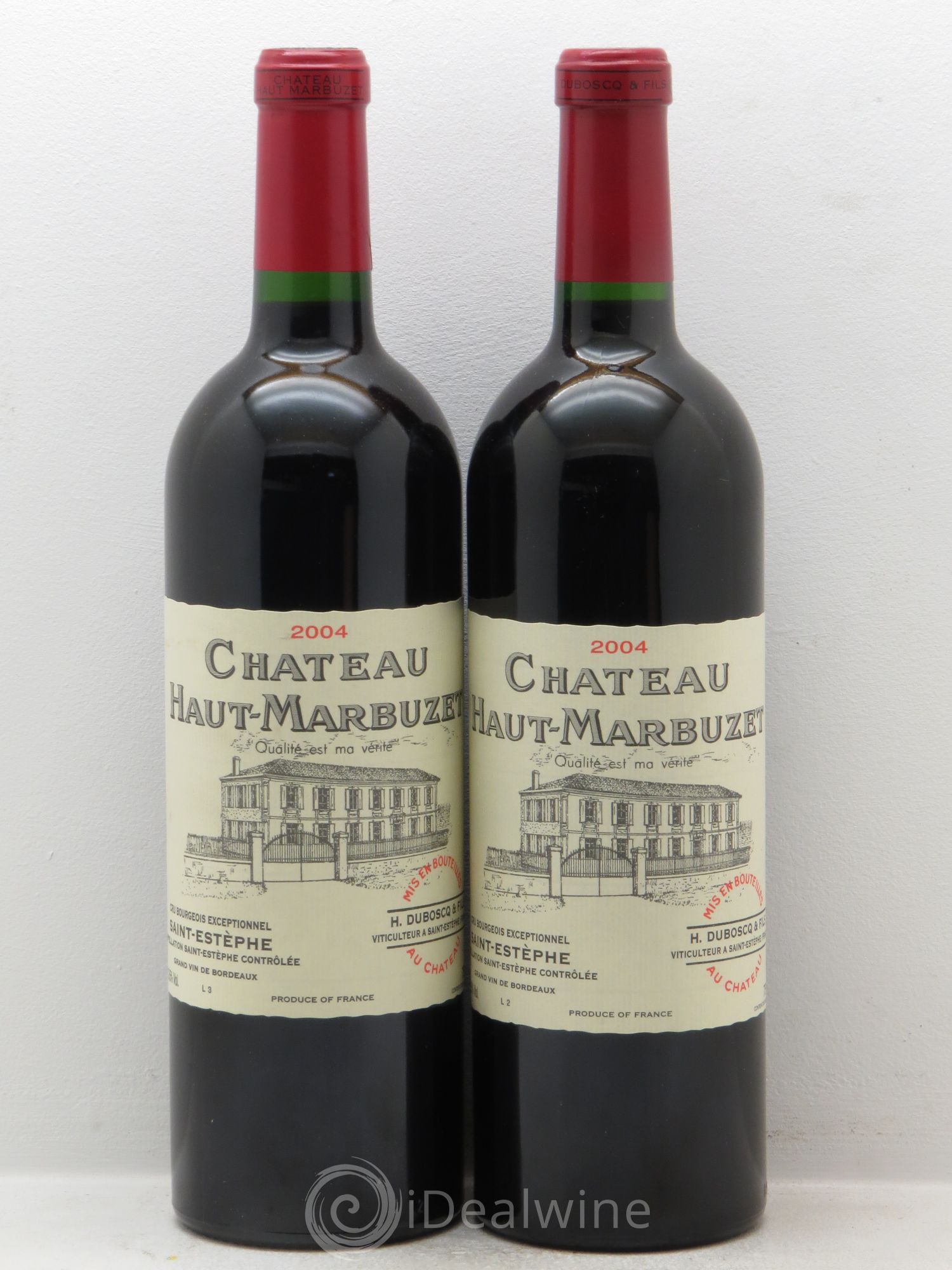 Château Haut Marbuzet 2004 - Lot de 2 bouteilles - 0