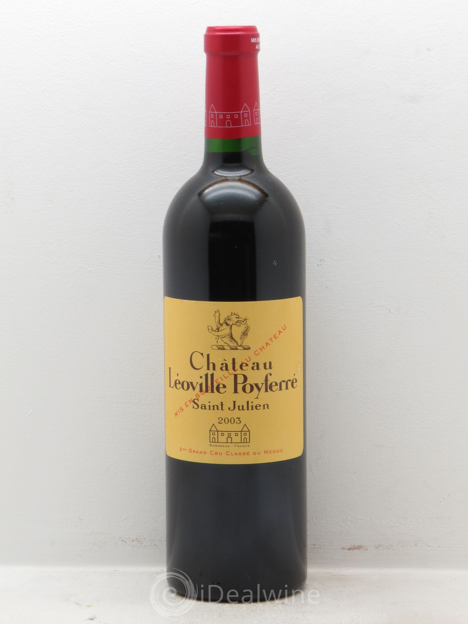 Château Léoville Poyferré 2ème Grand Cru Classé 2003 - Lot de 1 bouteille - 0