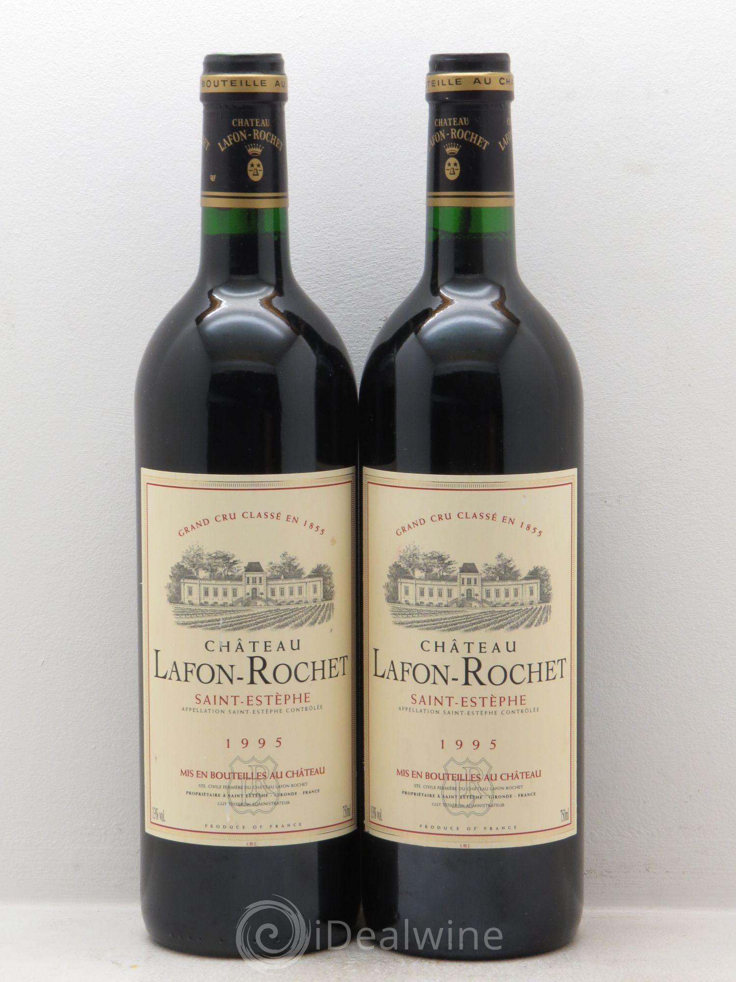 Château Lafon Rochet 4ème Grand Cru Classé 1995 - Lot de 2 bouteilles - 0