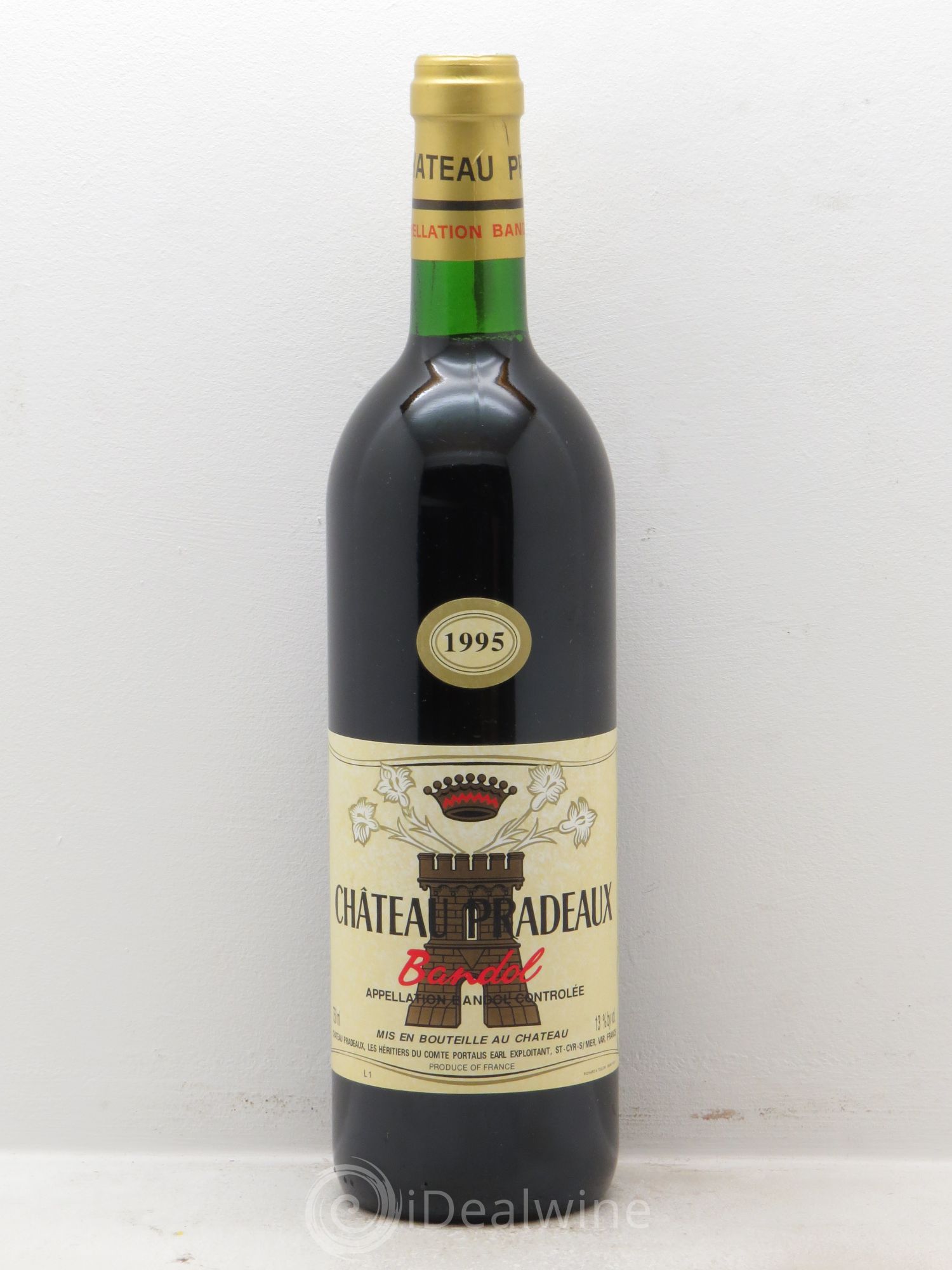 Bandol Château Pradeaux Famille Portalis 1995 - Lot de 1 bouteille - 0