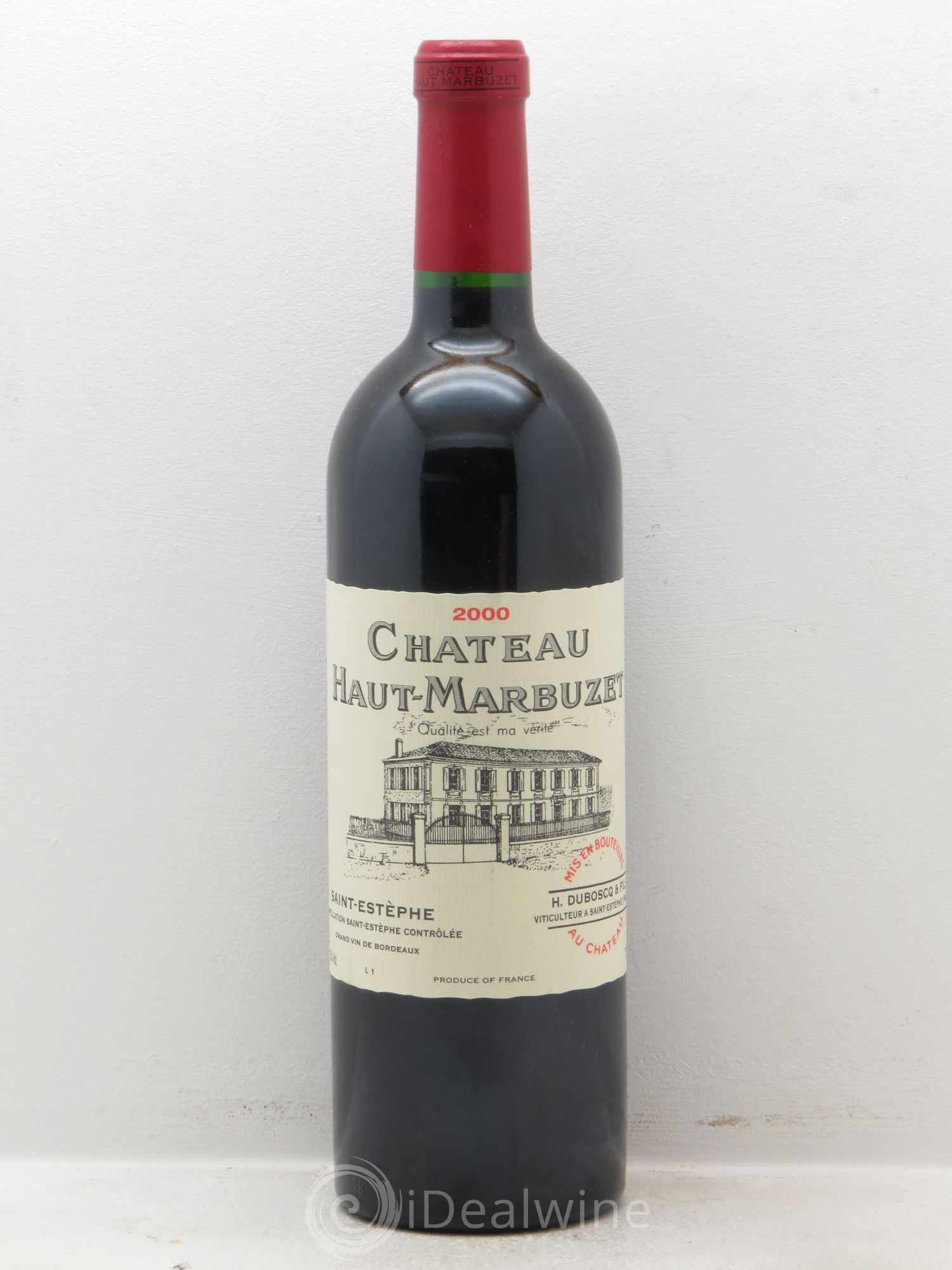 Château Haut Marbuzet 2000 - Lot de 1 bouteille - 0