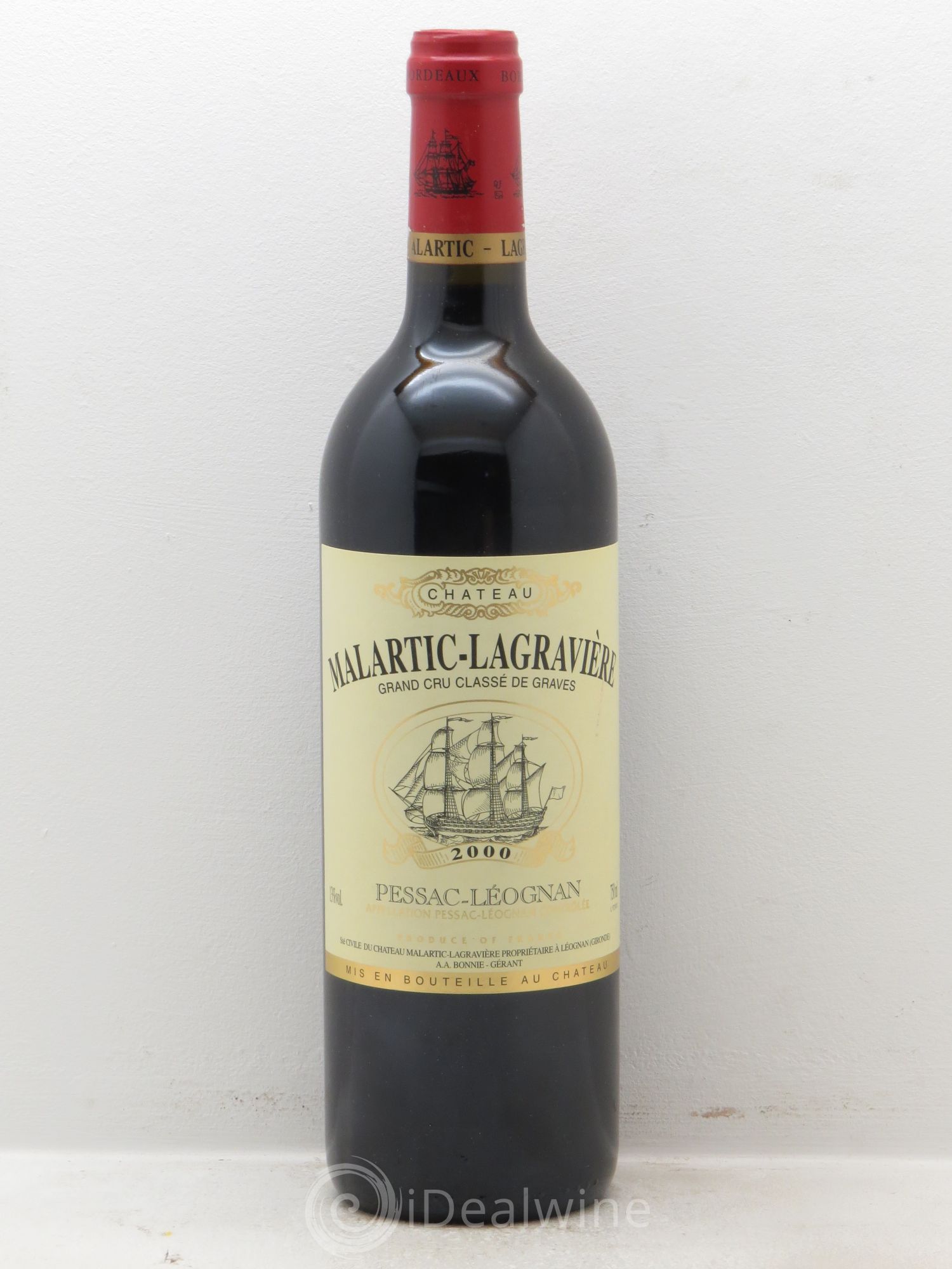 Château Malartic-Lagravière Cru Classé de Graves 2000 - Lot de 6 bouteilles - 0