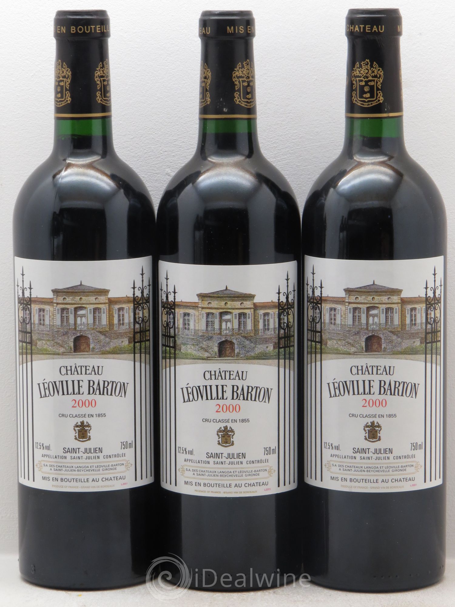 Château Léoville Barton 2ème Grand Cru Classé 2000 - Lot de 12 bouteilles - 1