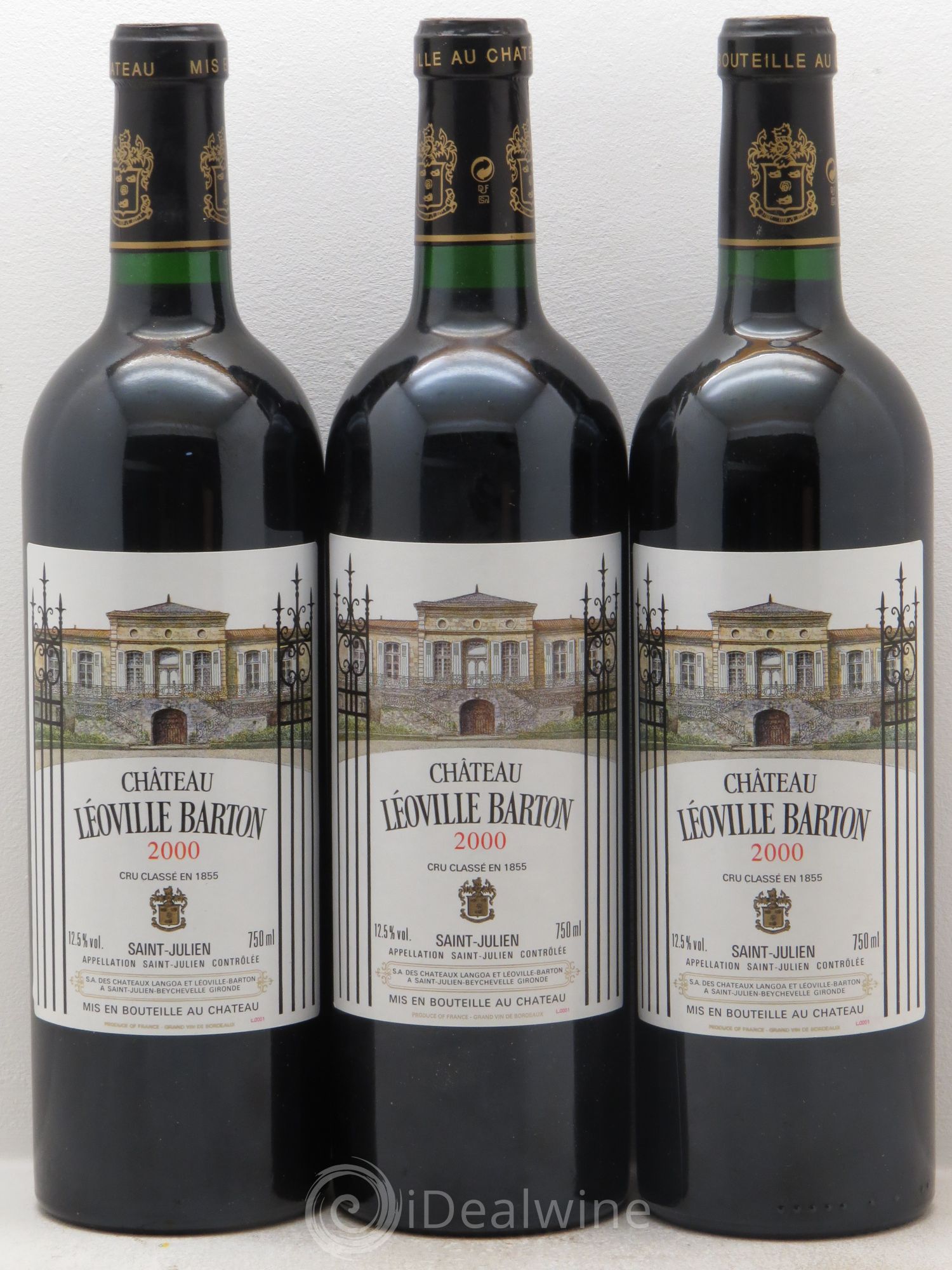 Château Léoville Barton 2ème Grand Cru Classé 2000 - Lot de 12 bouteilles - 3