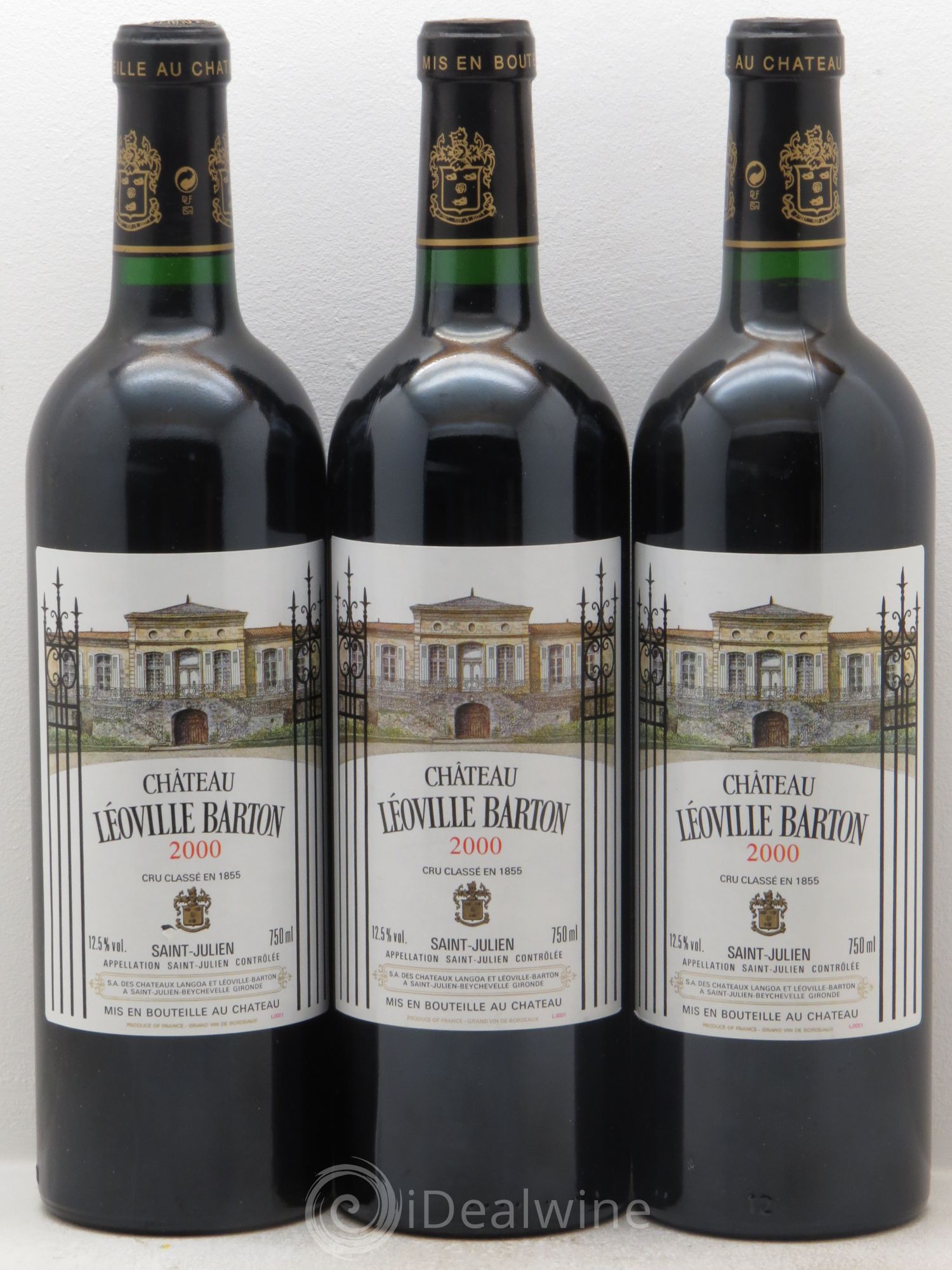 Château Léoville Barton 2ème Grand Cru Classé 2000 - Lot de 12 bouteilles - 4