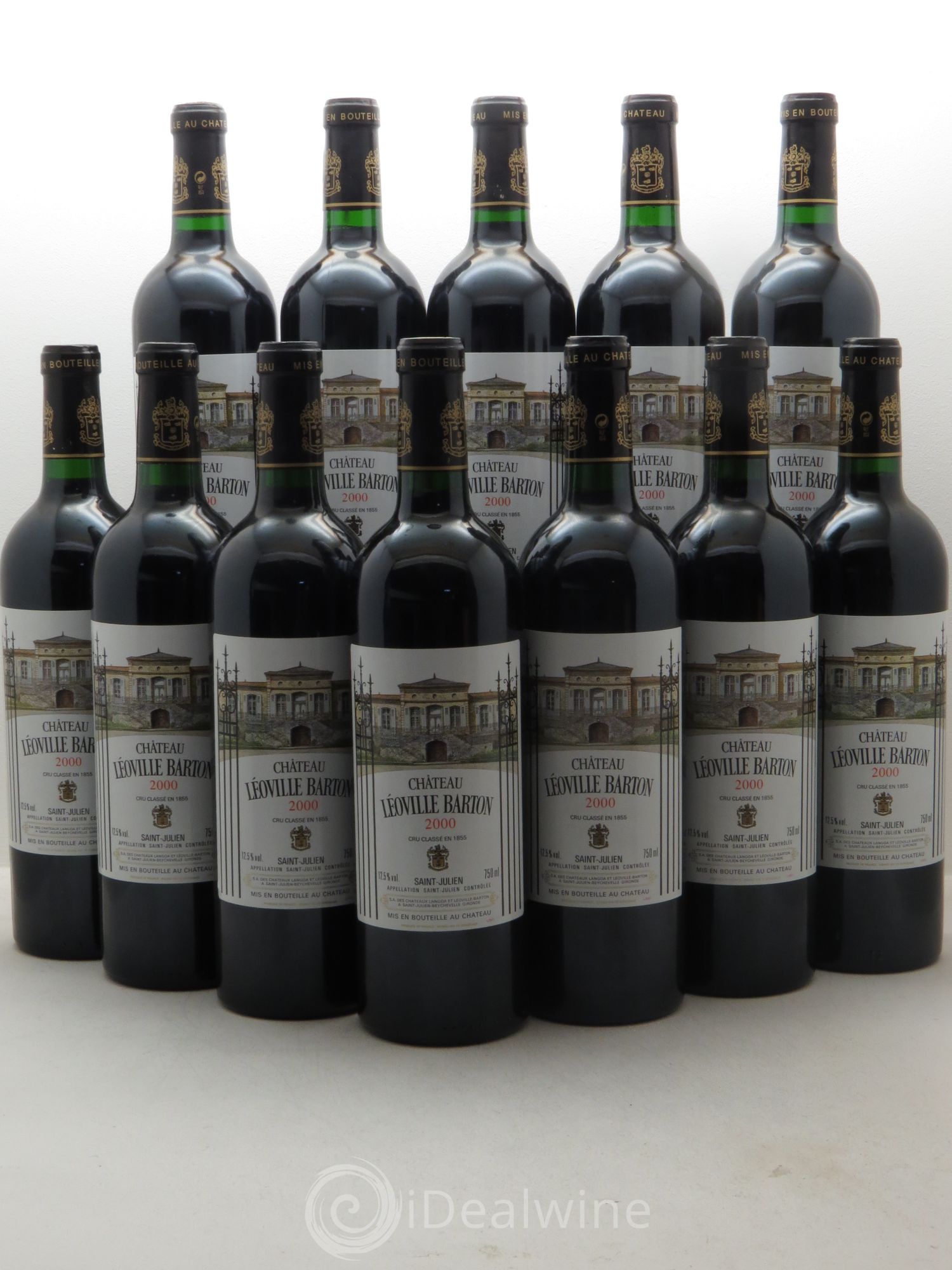 Château Léoville Barton 2ème Grand Cru Classé 2000 - Lot de 12 bouteilles - 0