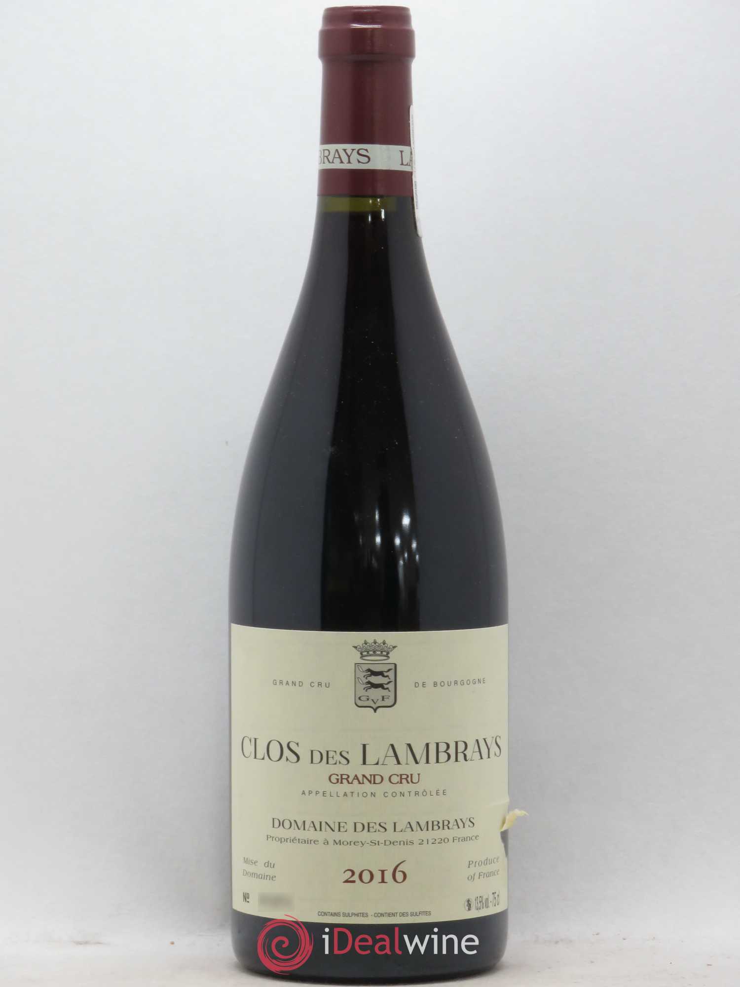 Clos des Lambrays Grand Cru Domaine des Lambrays 2016 - Lot de 1 bouteille - 0