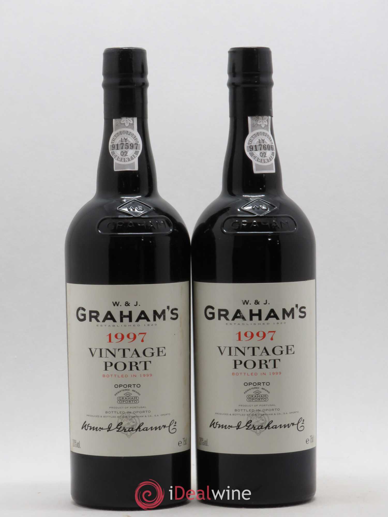 Porto W&J Graham' Vintage 1997 - Lot de 2 bouteilles - 0