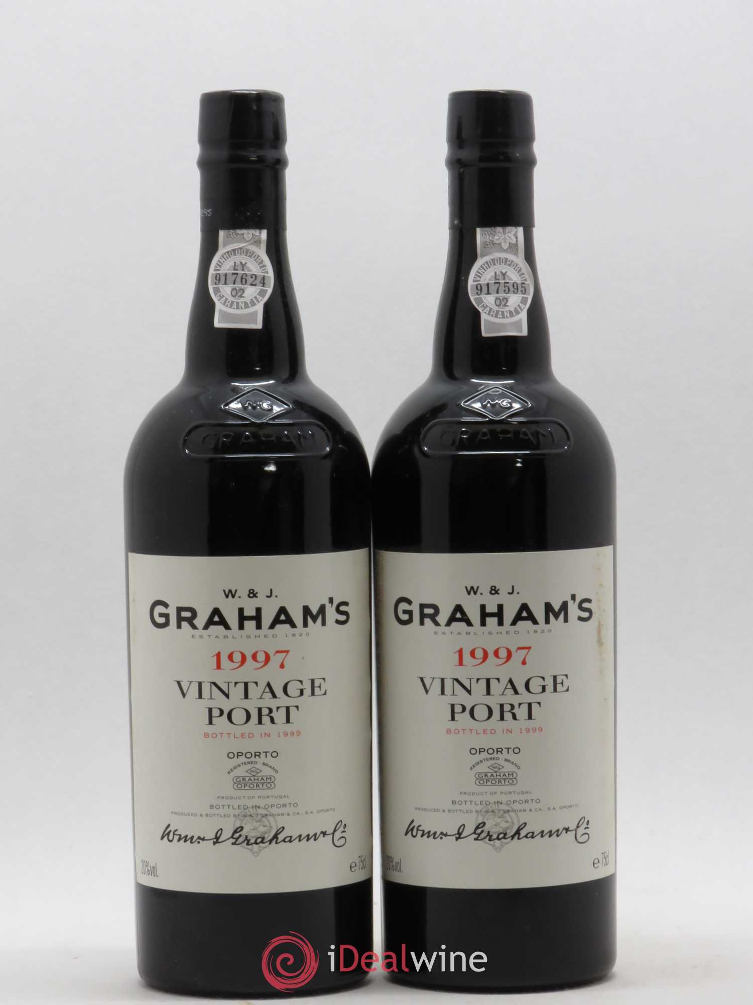 Porto W&J Graham' Vintage 1997 - Lot de 2 bouteilles - 0