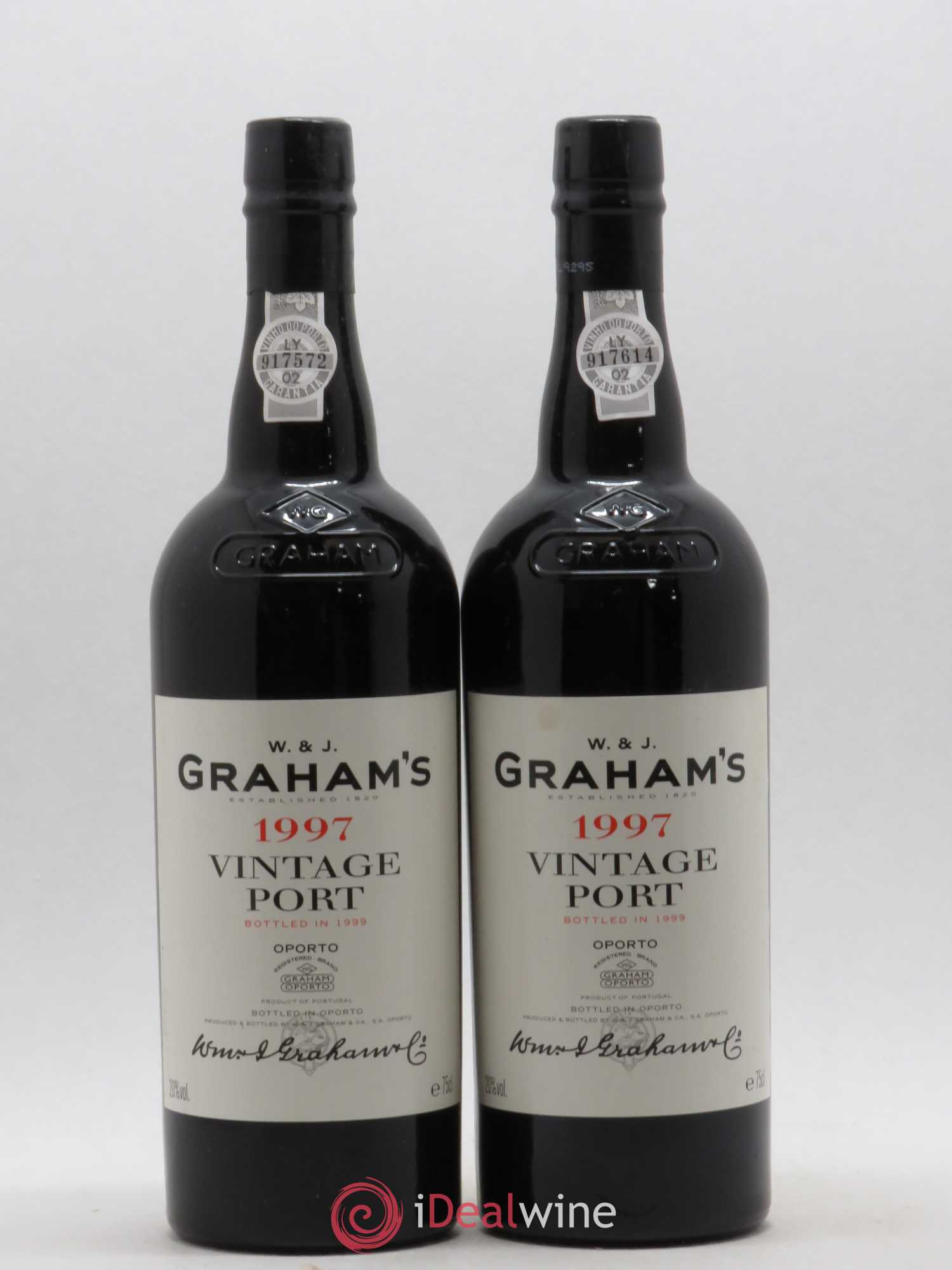 Porto W&J Graham' Vintage 1997 - Lot de 2 bouteilles - 0
