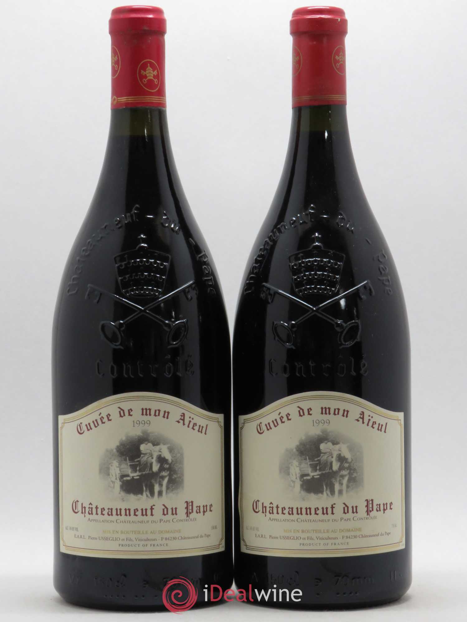 Châteauneuf-du-Pape Cuvée de mon Aïeul Pierre Usseglio & Fils 1999 - Lot de 2 magnums - 0