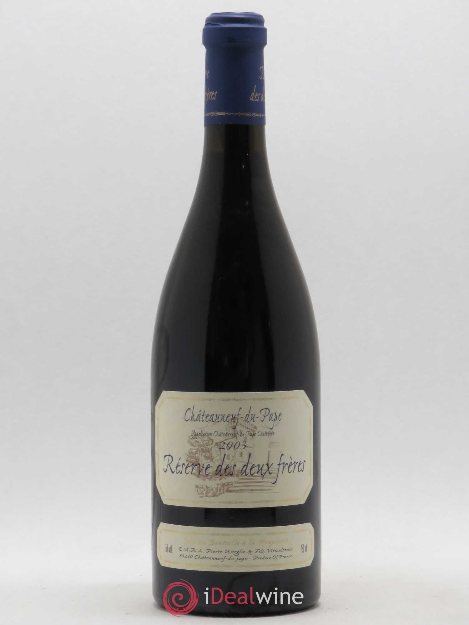 Châteauneuf-du-Pape Réserve des 2 frères Pierre Usseglio & Fils 2003 - Lot de 1 bouteille - 0