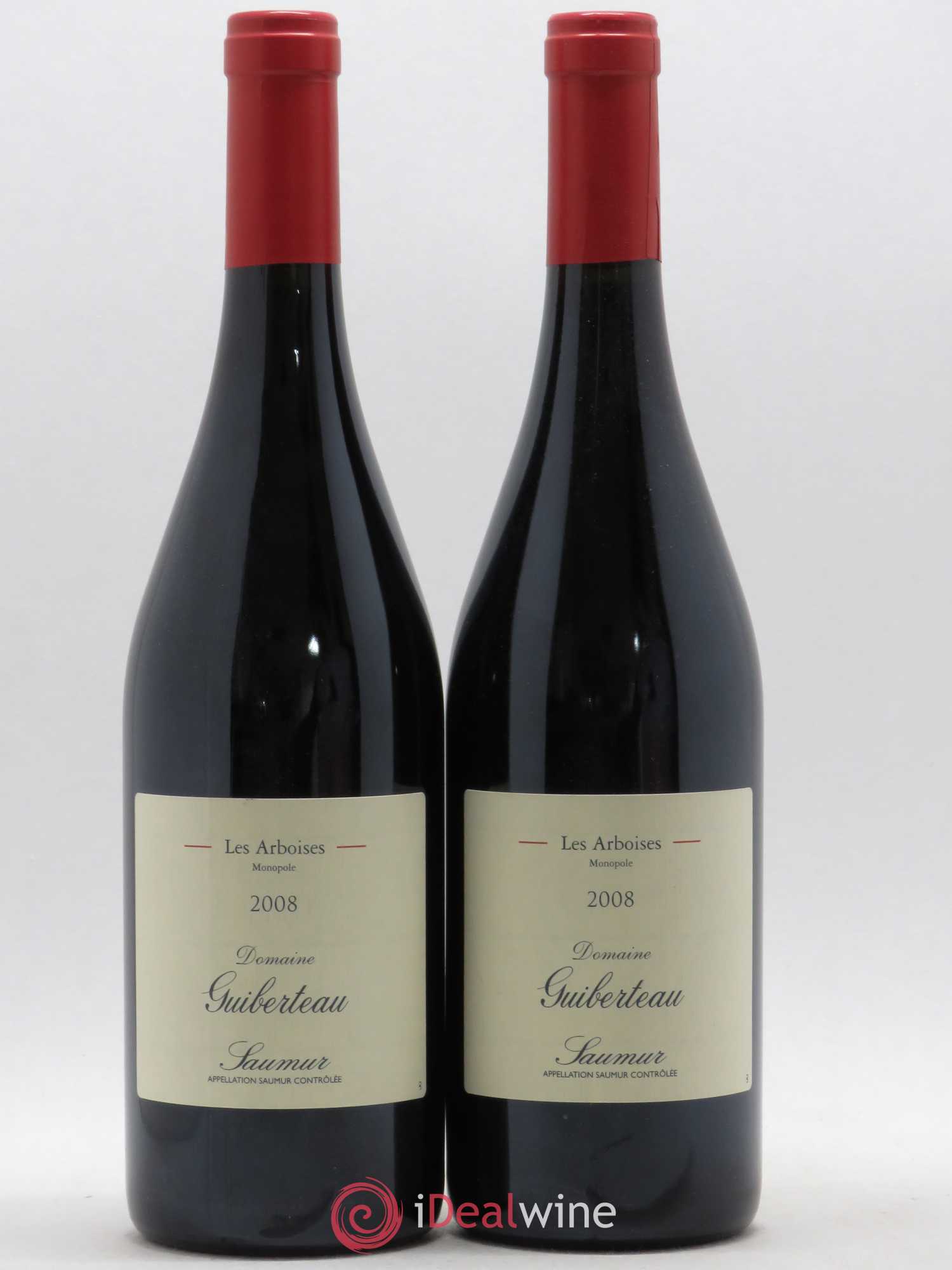 Saumur Les Arboises Domaine Guiberteau 2008 - Lot de 2 bouteilles - 0