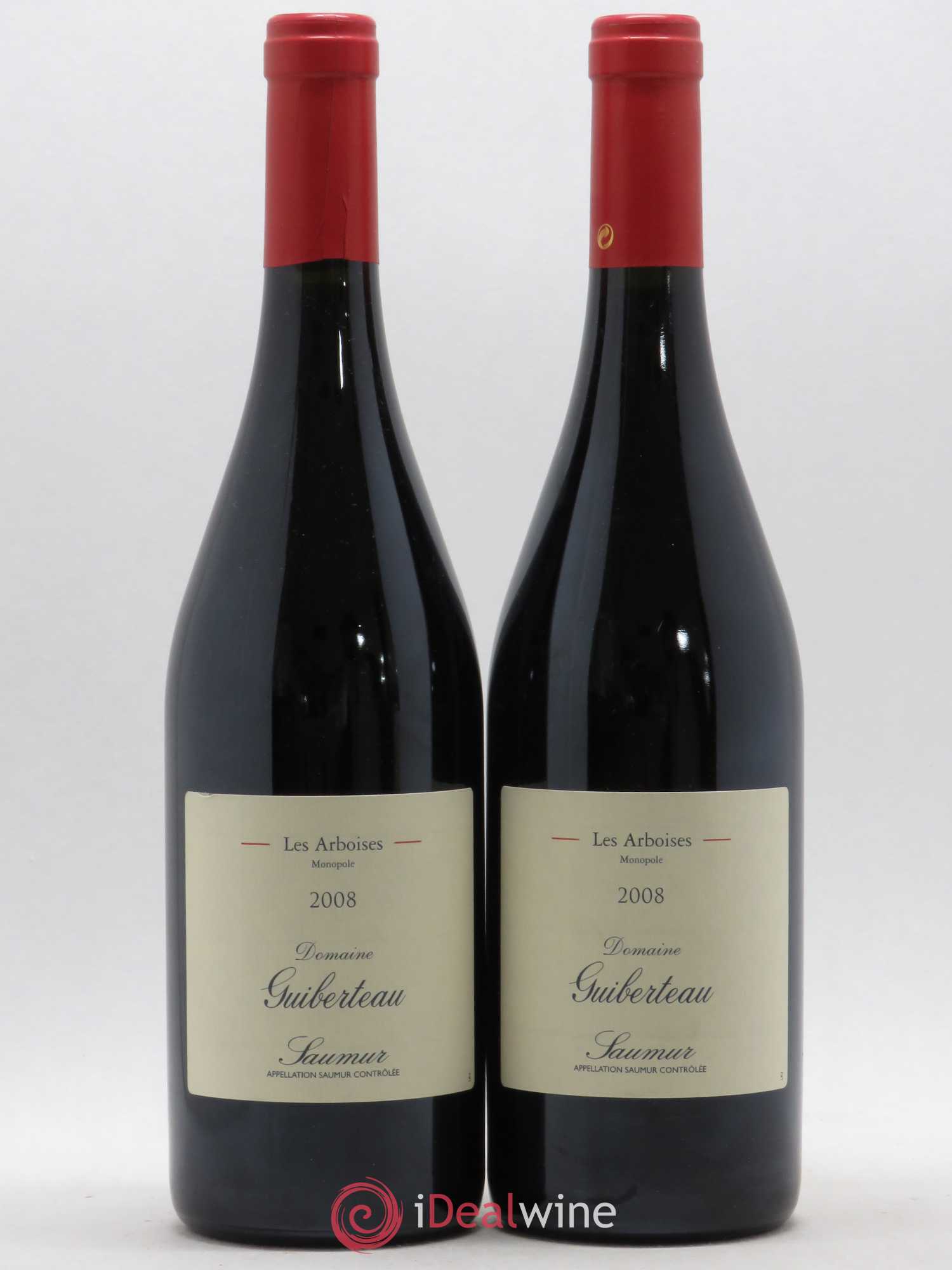 Saumur Les Arboises Domaine Guiberteau 2008 - Lot de 2 bouteilles - 0