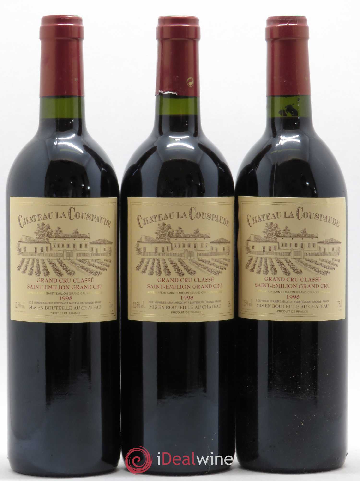 Château la Couspaude Grand Cru Classé 1998 - Lot de 12 bouteilles - 3