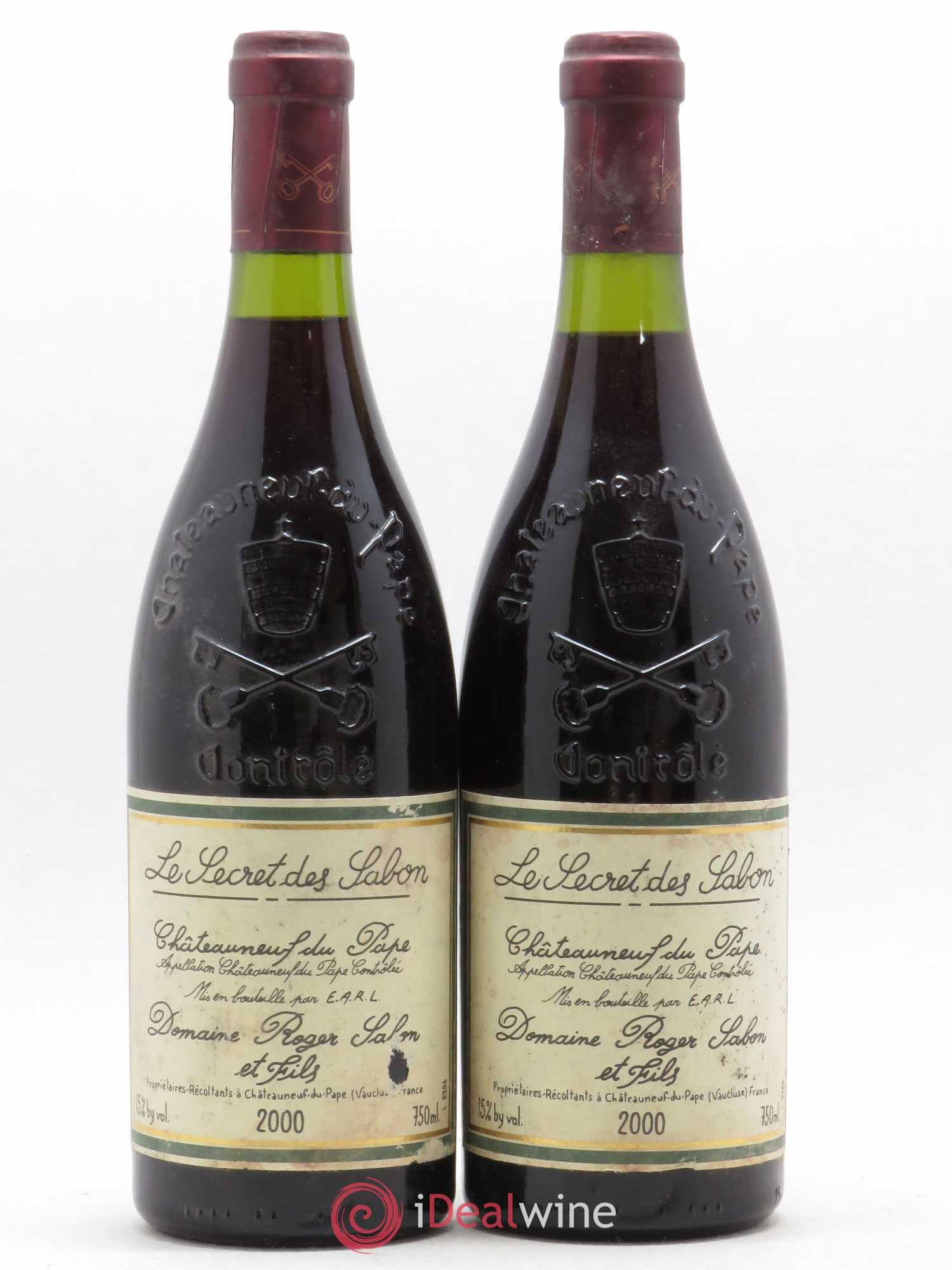 Châteauneuf-du-Pape Le Secret des Sabon Domaine Roger Sabon 2000 - Lot de 2 bouteilles - 0
