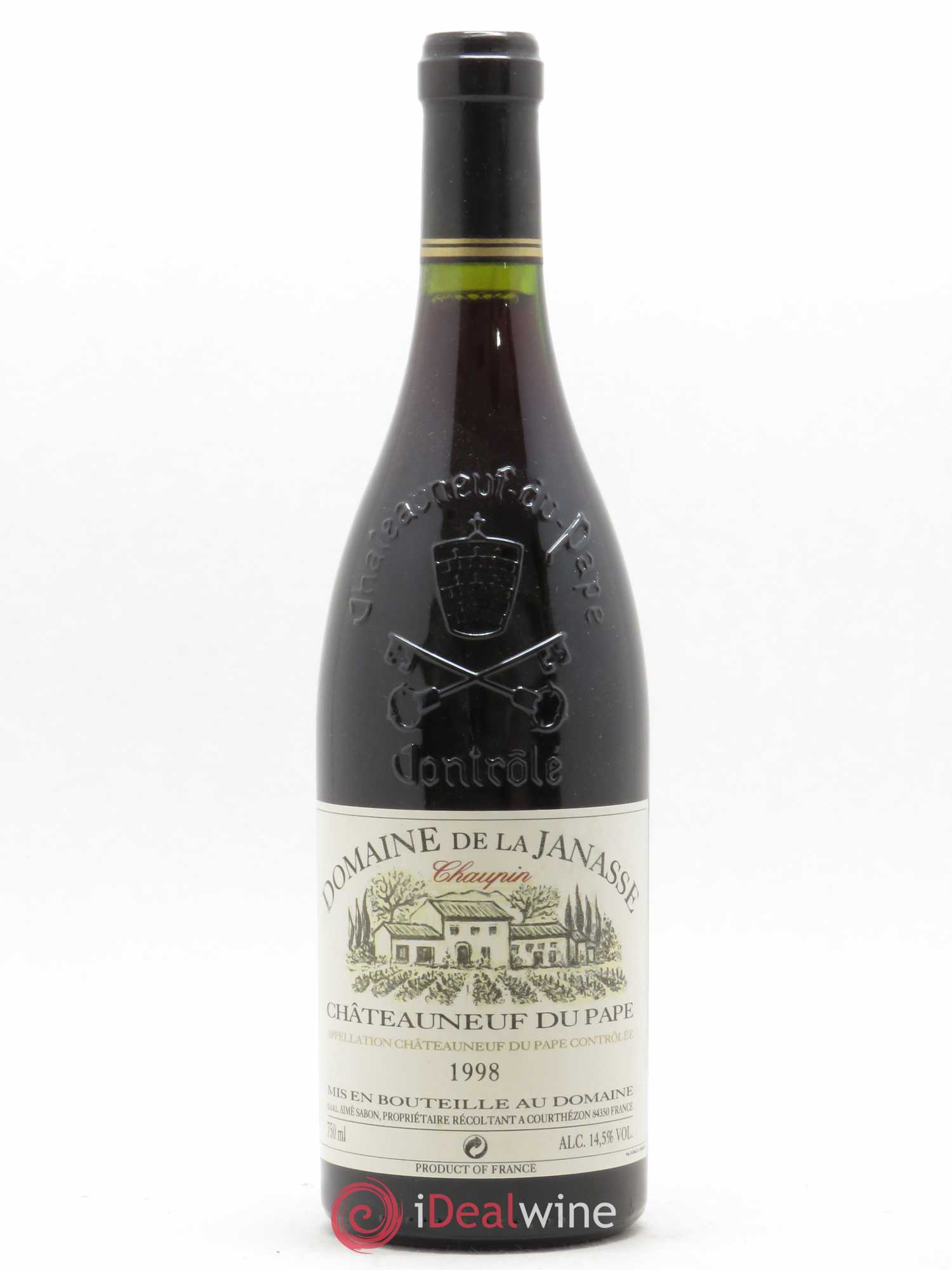 Châteauneuf-du-Pape Cuvée Chaupin La Janasse (Domaine de) 1998 - Lot de 1 bouteille - 0