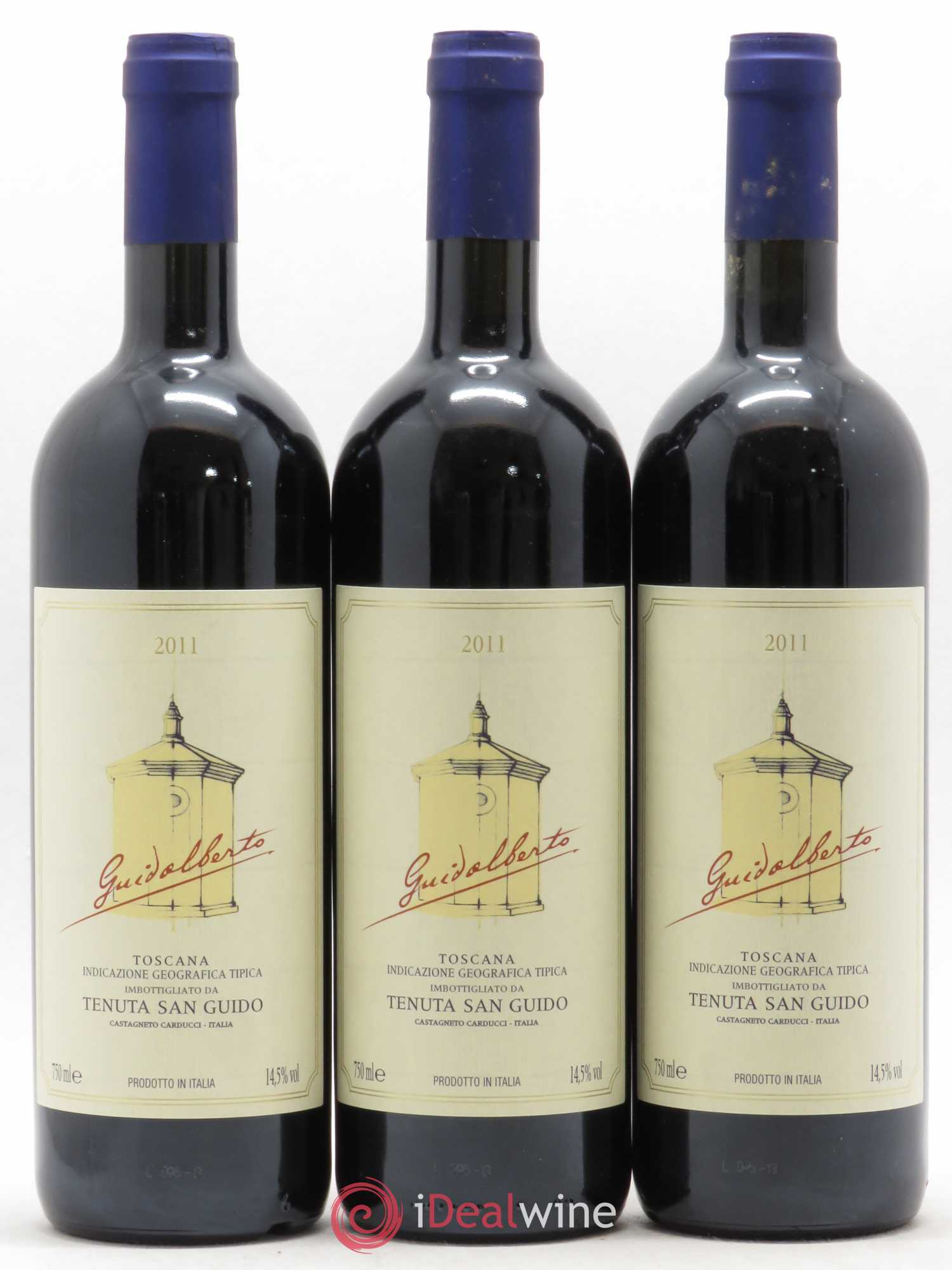 Toscana IGT Guidalberto Tenuta San Guido 2011 - Lot de 3 bouteilles - 0