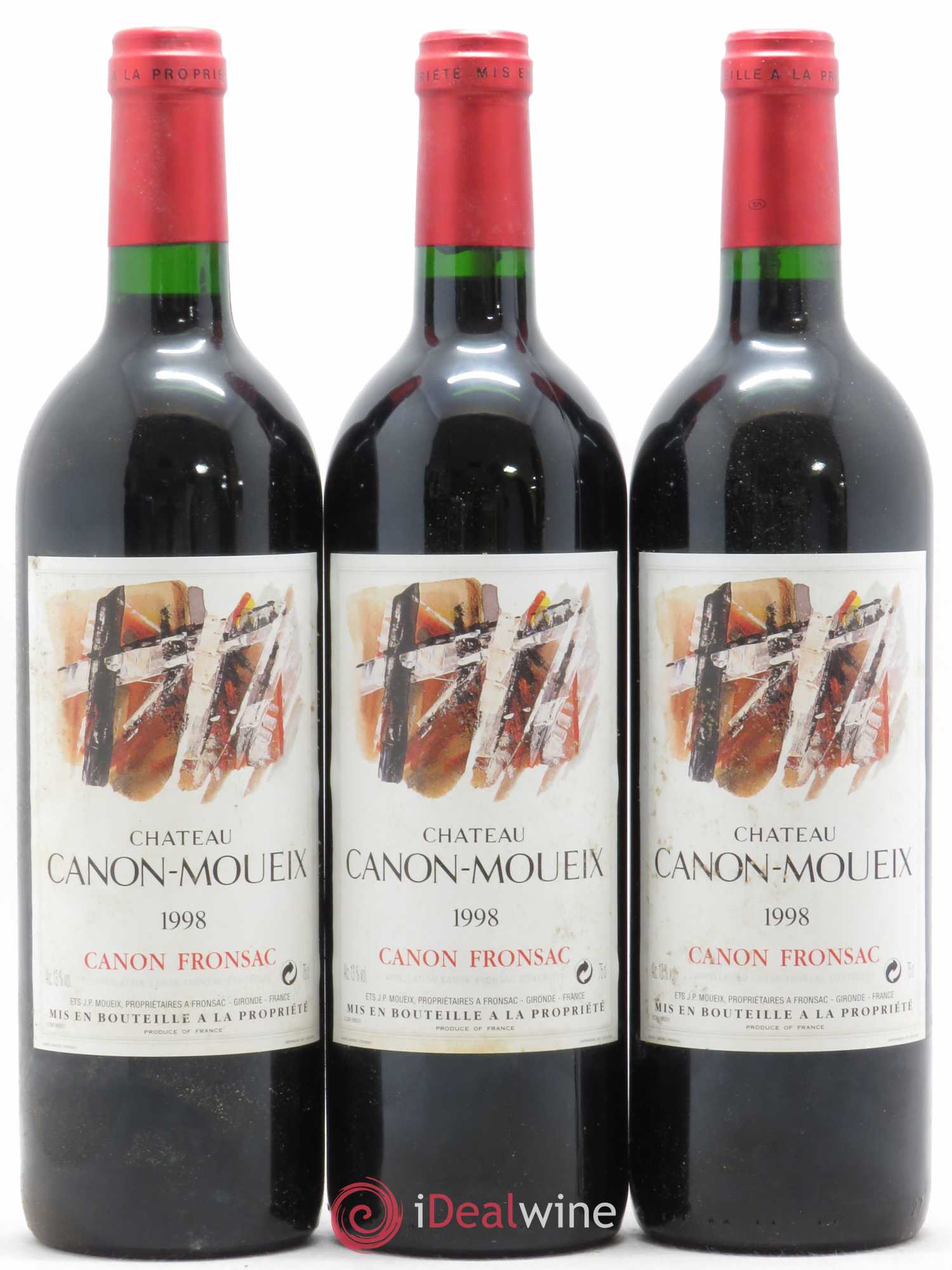 Canon-Fronsac Château Canon-Moueix 1998 - Posten von 12 Flaschen - 1