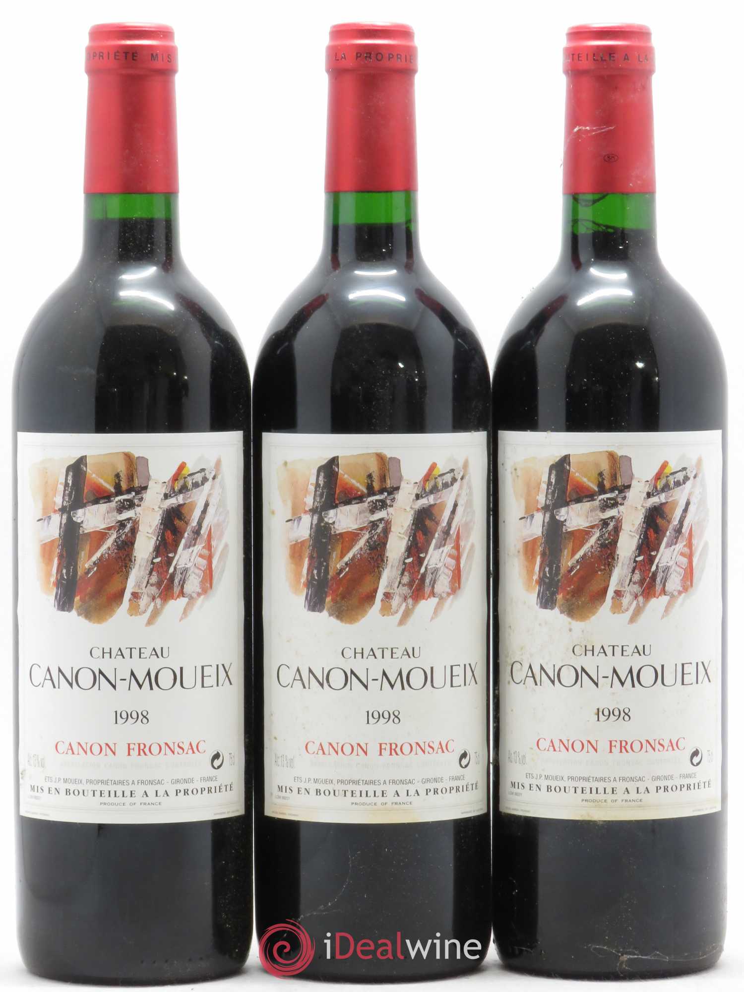 Canon-Fronsac Château Canon-Moueix 1998 - Posten von 12 Flaschen - 2