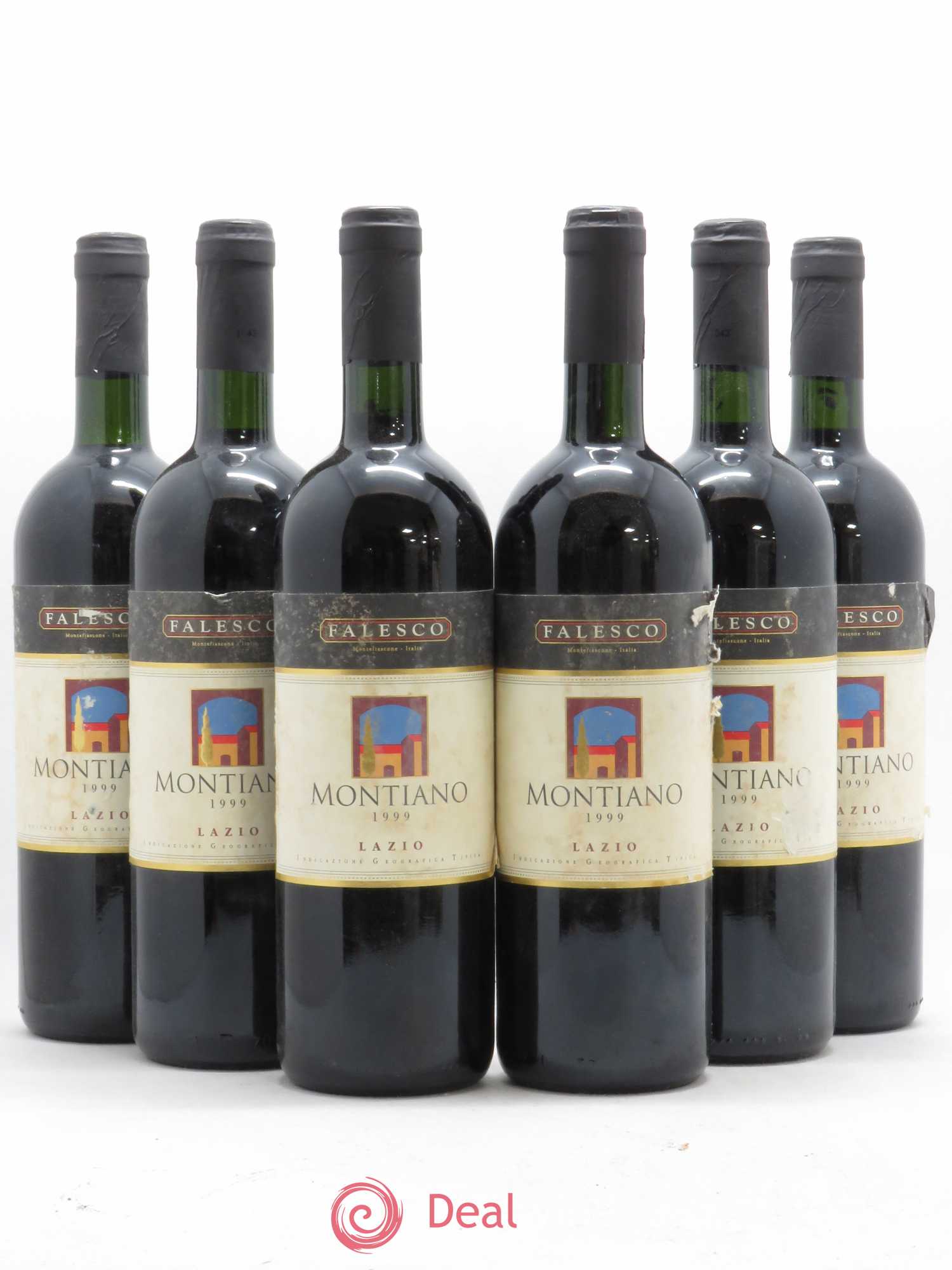 Italie Lazio Montiano Falesco 1999 - Lot de 6 bouteilles - 0
