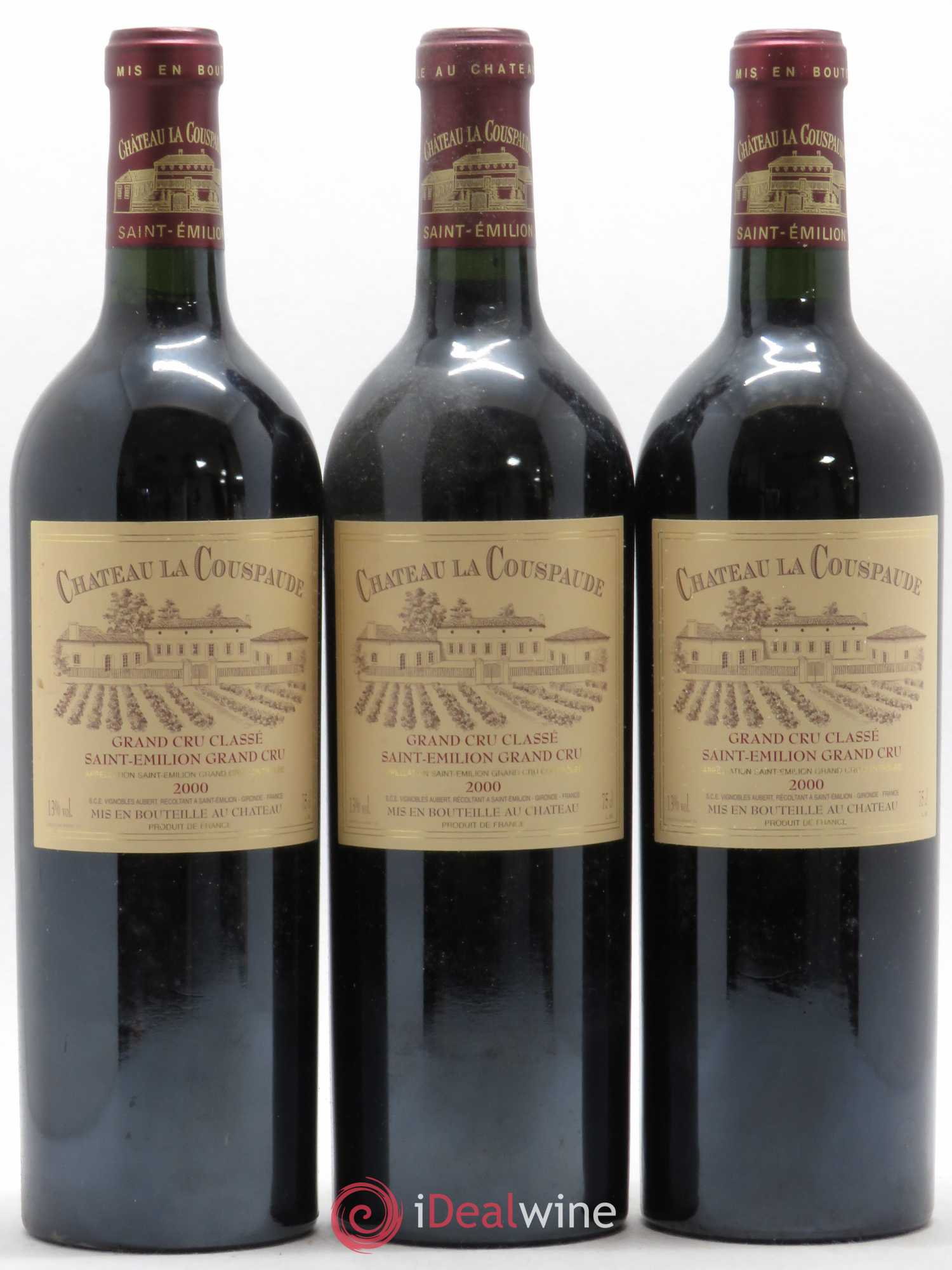Château la Couspaude Grand Cru Classé 2000 - Lot de 12 bouteilles - 1