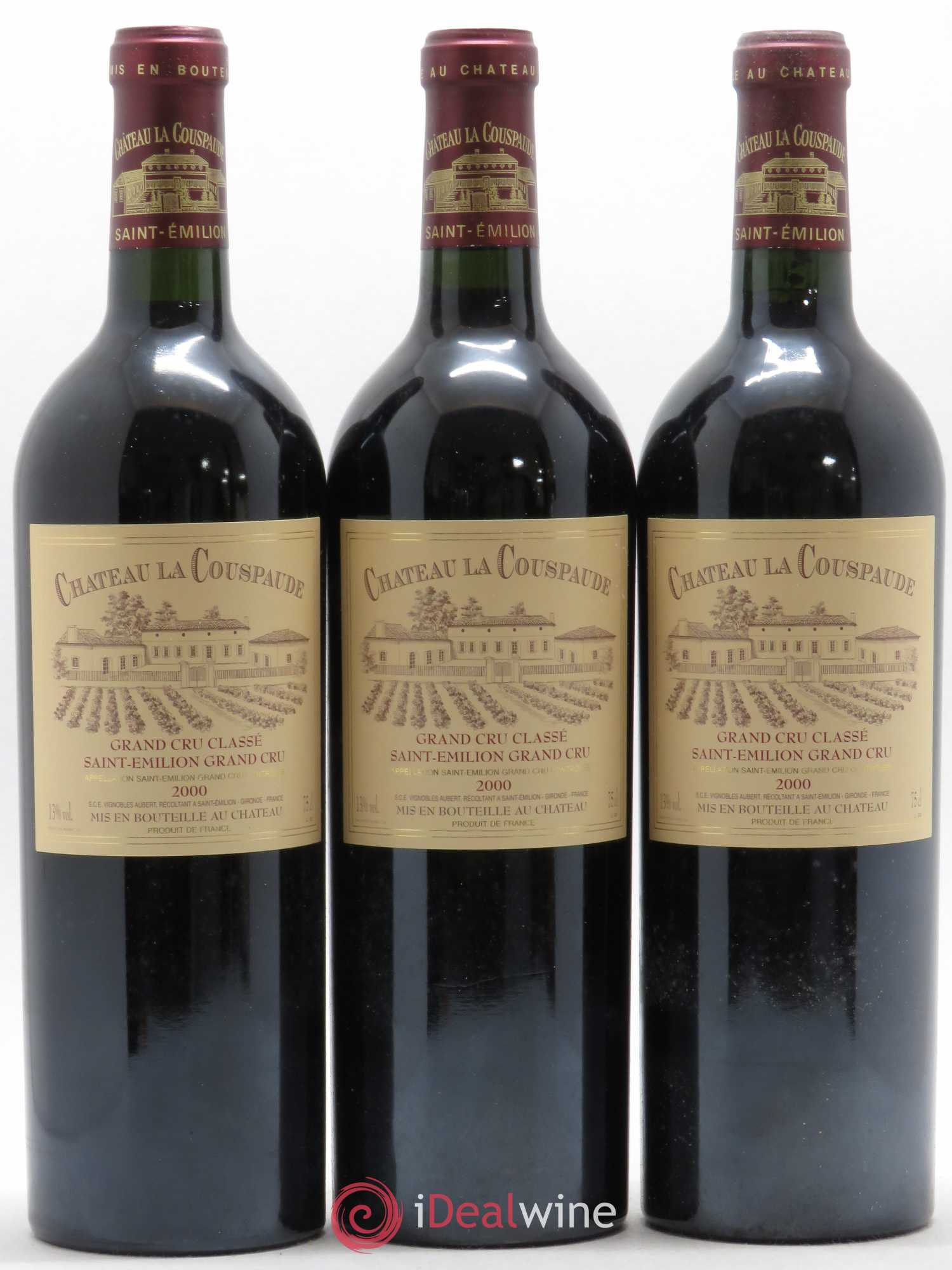 Château la Couspaude Grand Cru Classé 2000 - Lot de 12 bouteilles - 2