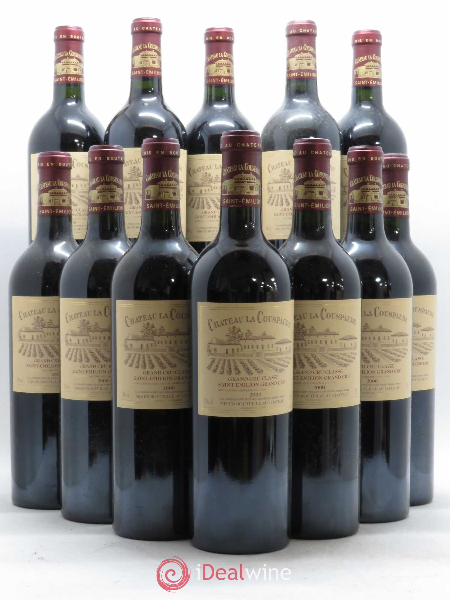 Château la Couspaude Grand Cru Classé 2000 - Lot de 12 bouteilles - 0