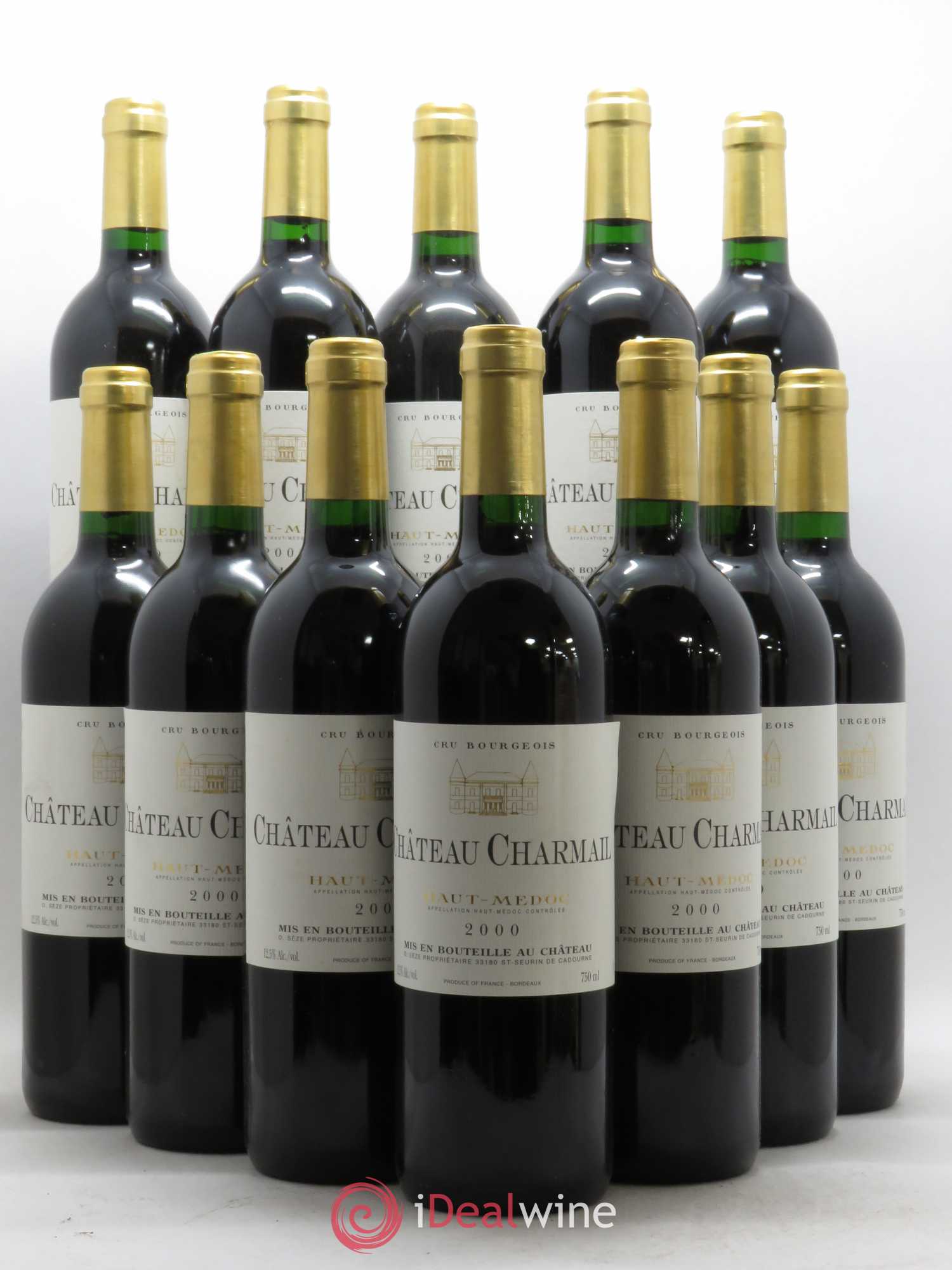 Château Charmail Cru Bourgeois 2000 - Lot de 12 bouteilles - 0