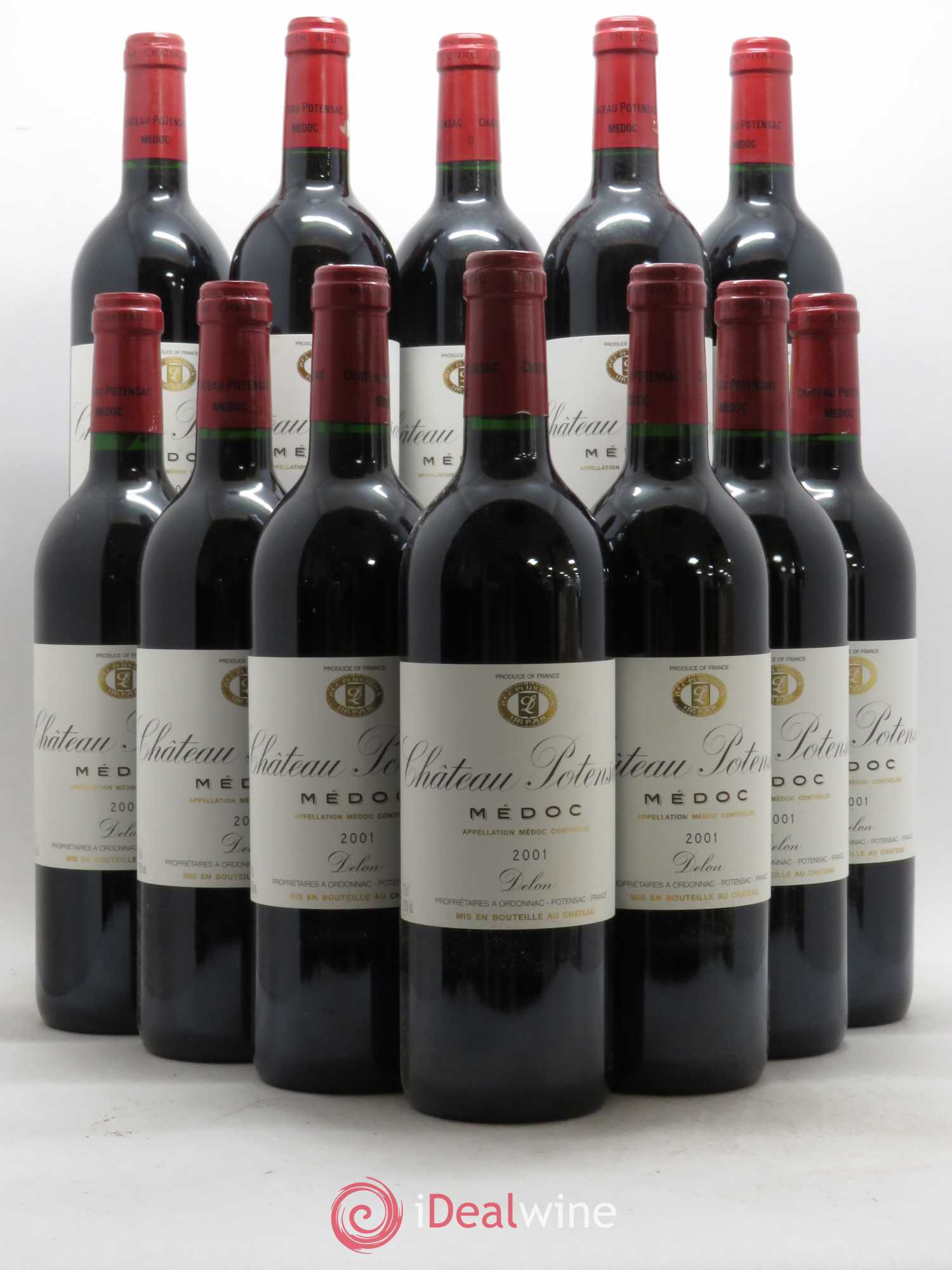 Château Potensac 2001 - Lot de 12 bouteilles - 0